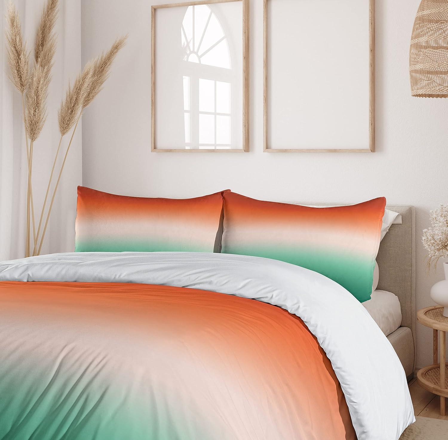 imageAmbesonne Spanish Duvet Cover Sets Te Quiero Hoy Manana Y Siempre Love Words with Heart on Arrow Valentines Bedding Set with 2 Duvet Covers amp 4 Pillowcases 2 Pack Queen Size Black Camel WhiteBurnt Orange Sea Green