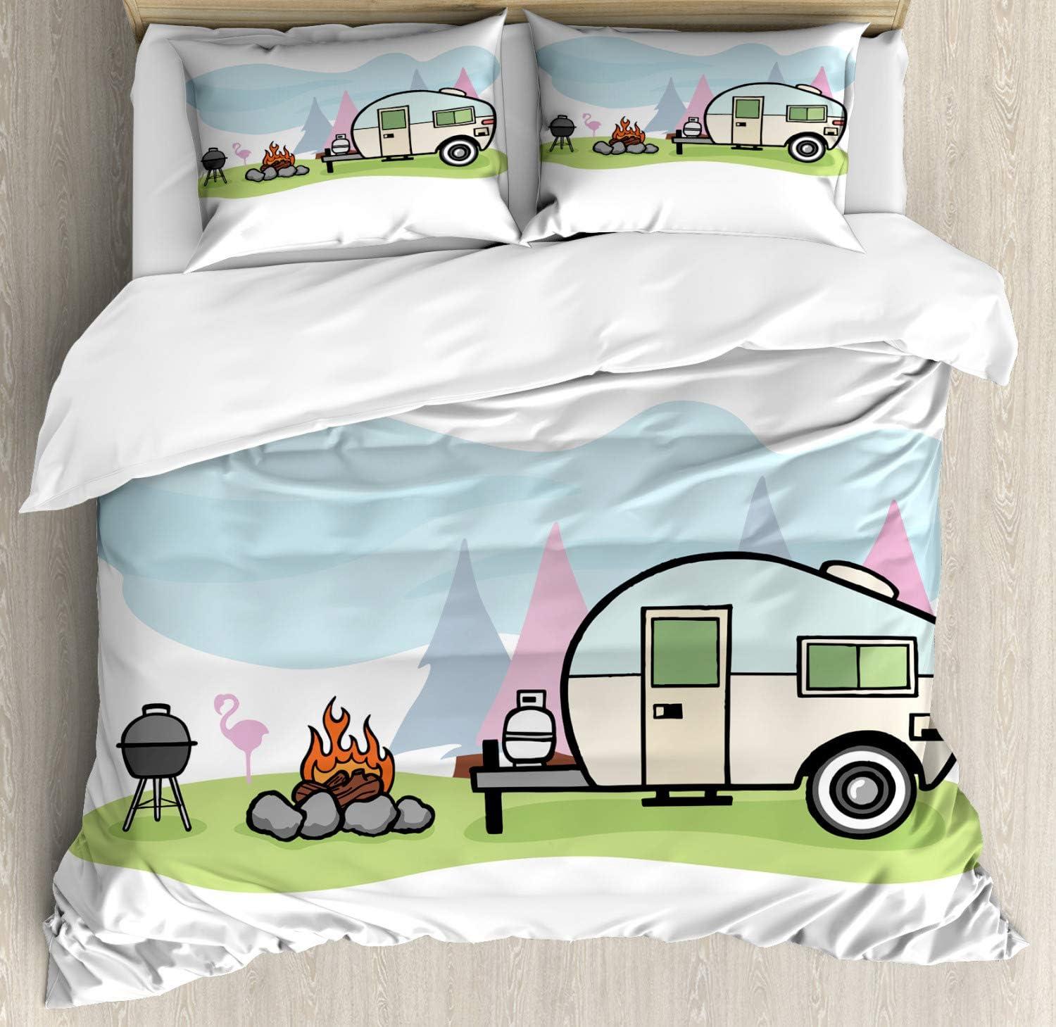 imageAmbesonne Spanish Duvet Cover Sets Te Quiero Hoy Manana Y Siempre Love Words with Heart on Arrow Valentines Bedding Set with 2 Duvet Covers amp 4 Pillowcases 2 Pack Queen Size Black Camel WhiteMulticolor