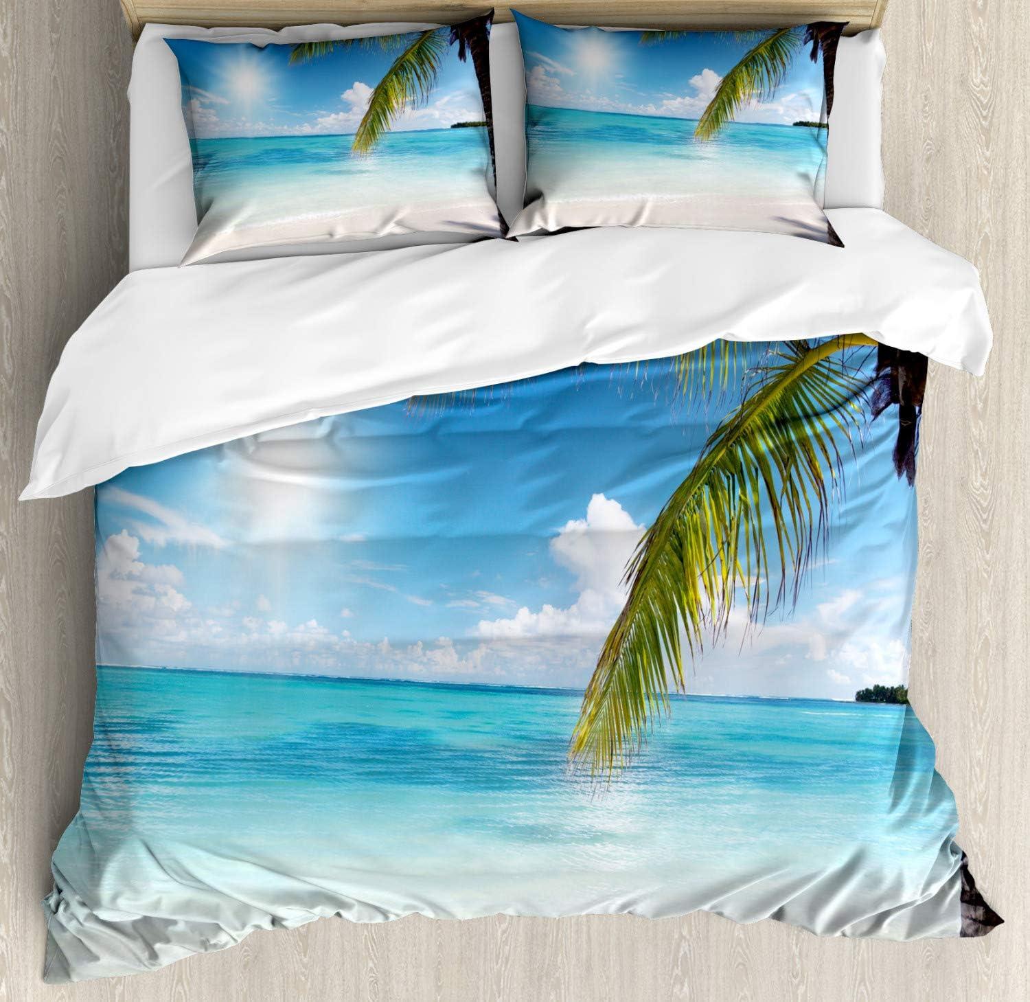 imageAmbesonne Spanish Duvet Cover Sets Te Quiero Hoy Manana Y Siempre Love Words with Heart on Arrow Valentines Bedding Set with 2 Duvet Covers amp 4 Pillowcases 2 Pack Queen Size Black Camel WhiteFern Green Sky Blue