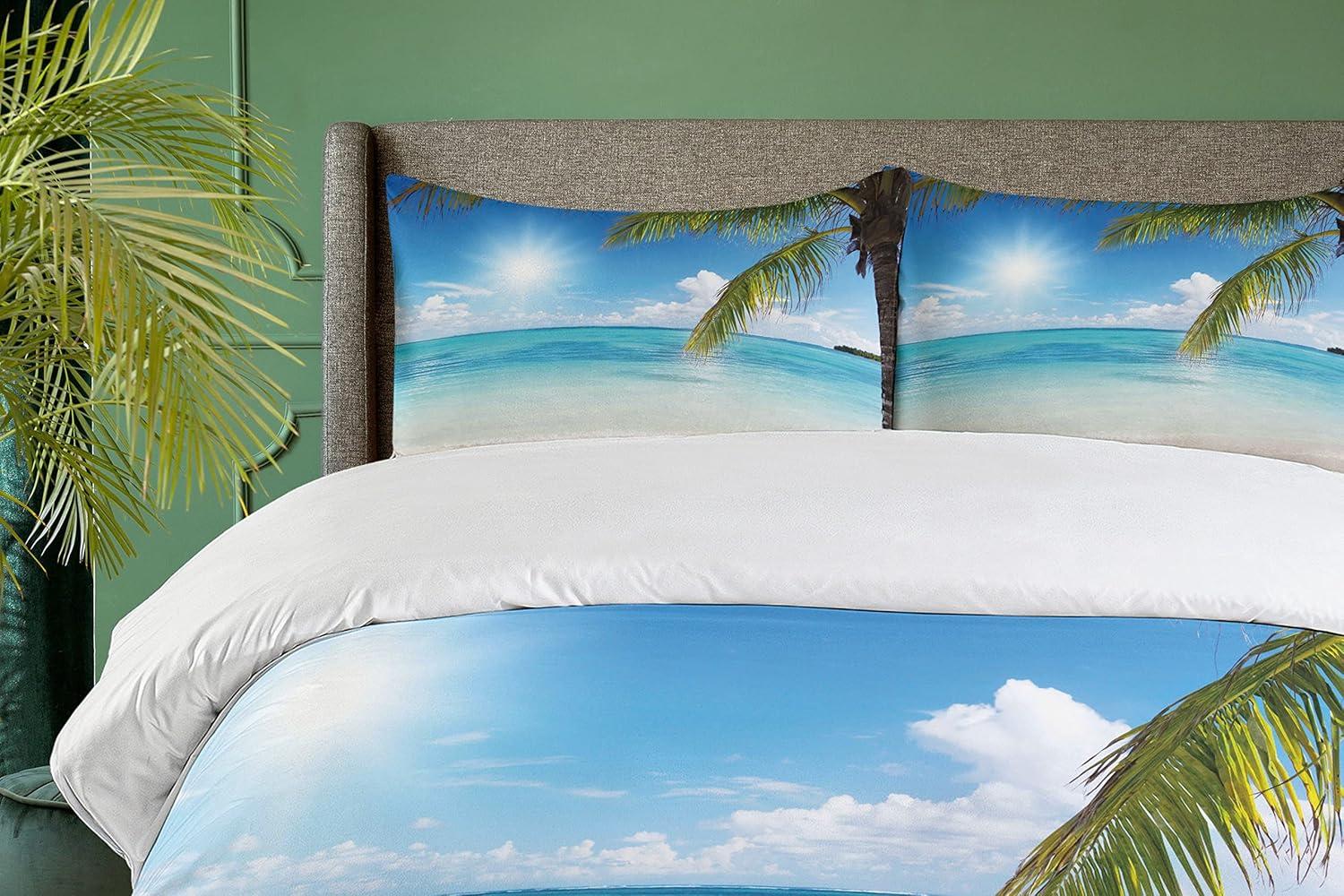 imageAmbesonne Spanish Duvet Cover Sets Te Quiero Hoy Manana Y Siempre Love Words with Heart on Arrow Valentines Bedding Set with 2 Duvet Covers amp 4 Pillowcases 2 Pack Queen Size Black Camel WhiteFern Green Sky Blue