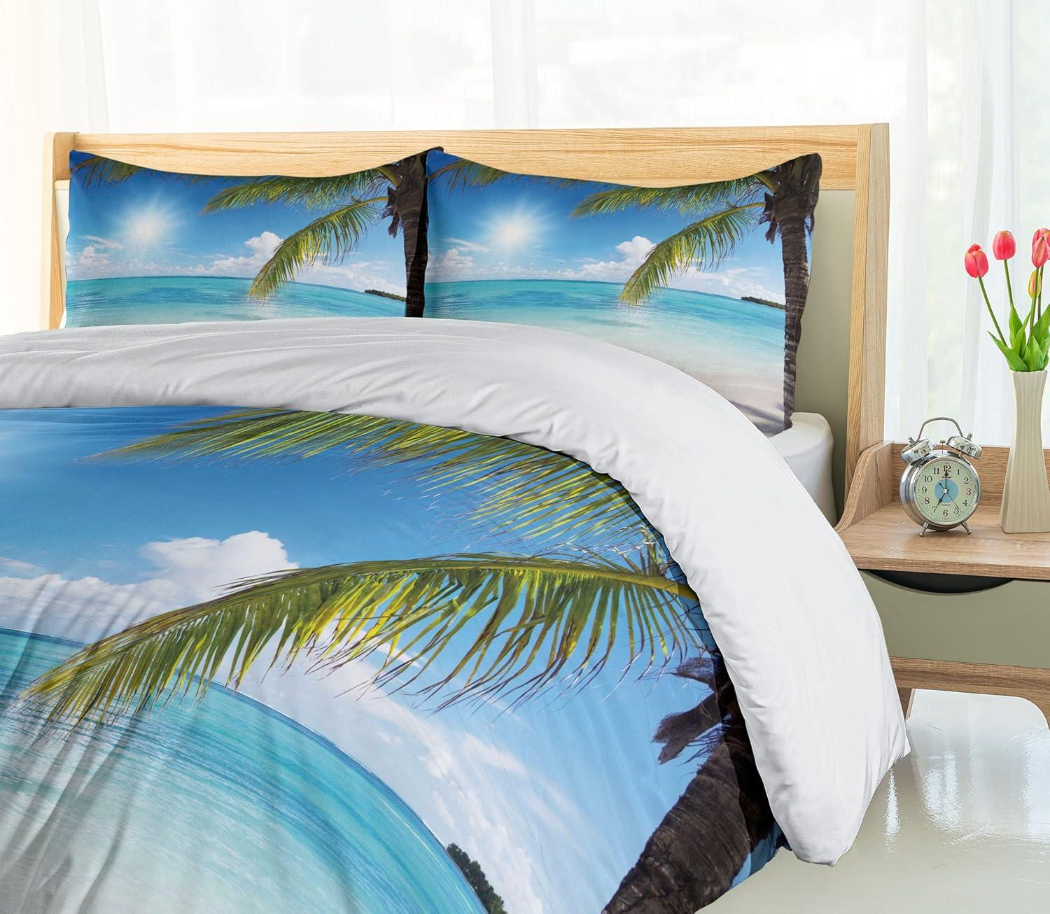 imageAmbesonne Spanish Duvet Cover Sets Te Quiero Hoy Manana Y Siempre Love Words with Heart on Arrow Valentines Bedding Set with 2 Duvet Covers amp 4 Pillowcases 2 Pack Queen Size Black Camel WhiteFern Green Sky Blue