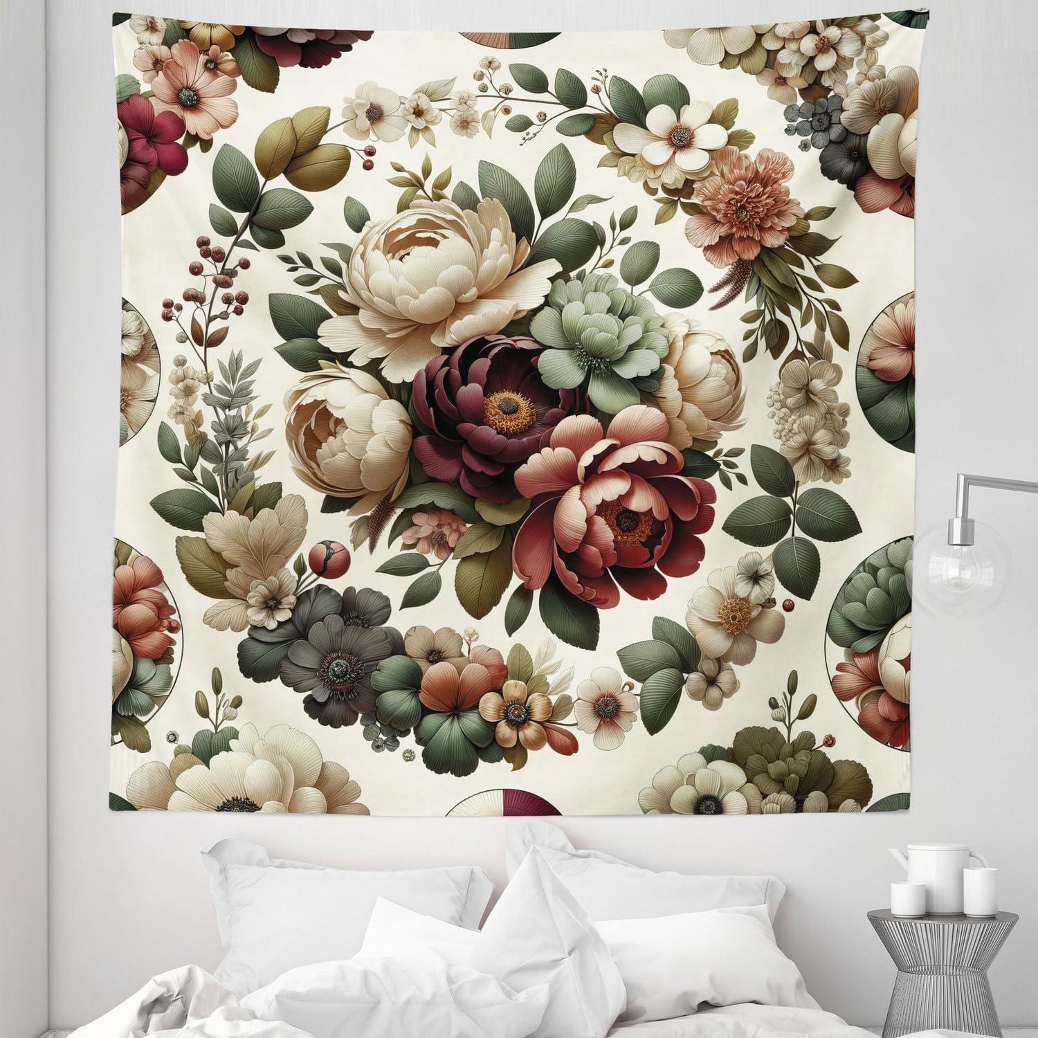 imageAmbesonne Turtle Tapestry Coral Reef and Sea Turtle Close up Photo Bonaire Island Waters Maritime Wide Wall Hanging for Bedroom Living Room Dorm 60 X 40 Pale Coffee Brown BluePale Green Ruby Khaki