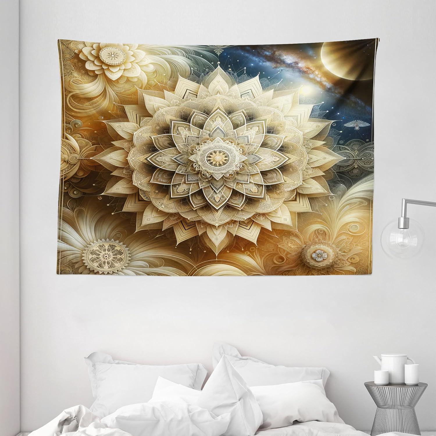 imageAmbesonne Turtle Tapestry Coral Reef and Sea Turtle Close up Photo Bonaire Island Waters Maritime Wide Wall Hanging for Bedroom Living Room Dorm 60 X 40 Pale Coffee Brown BluePale Khaki Camel Sea Blue