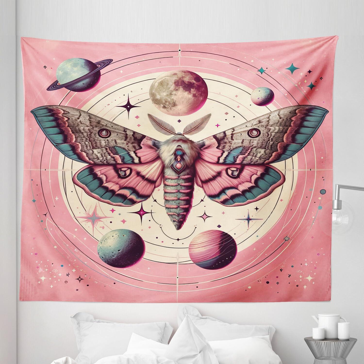 imageAmbesonne Turtle Tapestry Coral Reef and Sea Turtle Close up Photo Bonaire Island Waters Maritime Wide Wall Hanging for Bedroom Living Room Dorm 60 X 40 Pale Coffee Brown BlueRose Cadet Blue