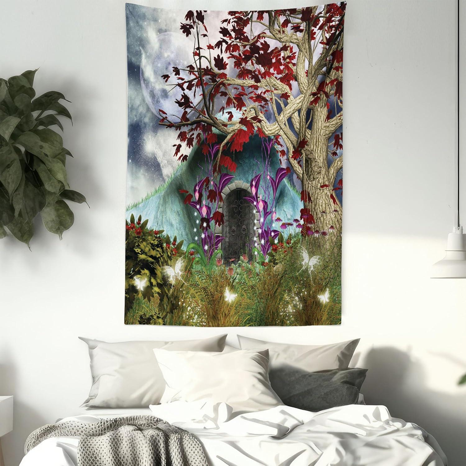 imageAmbesonne Turtle Tapestry Coral Reef and Sea Turtle Close up Photo Bonaire Island Waters Maritime Wide Wall Hanging for Bedroom Living Room Dorm 60 X 40 Pale Coffee Brown BlueMulticolor