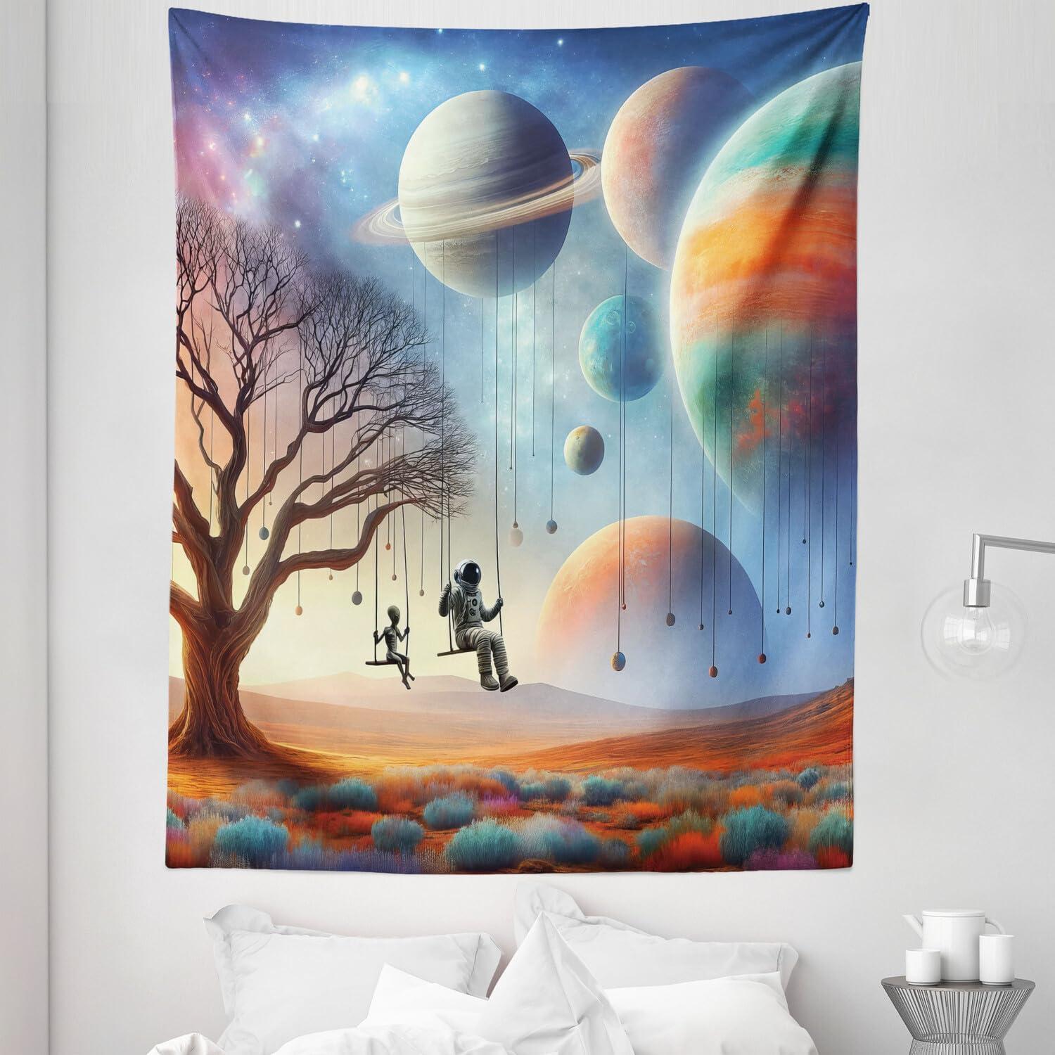 imageAmbesonne Turtle Tapestry Coral Reef and Sea Turtle Close up Photo Bonaire Island Waters Maritime Wide Wall Hanging for Bedroom Living Room Dorm 60 X 40 Pale Coffee Brown BlueLavender Teal Orange