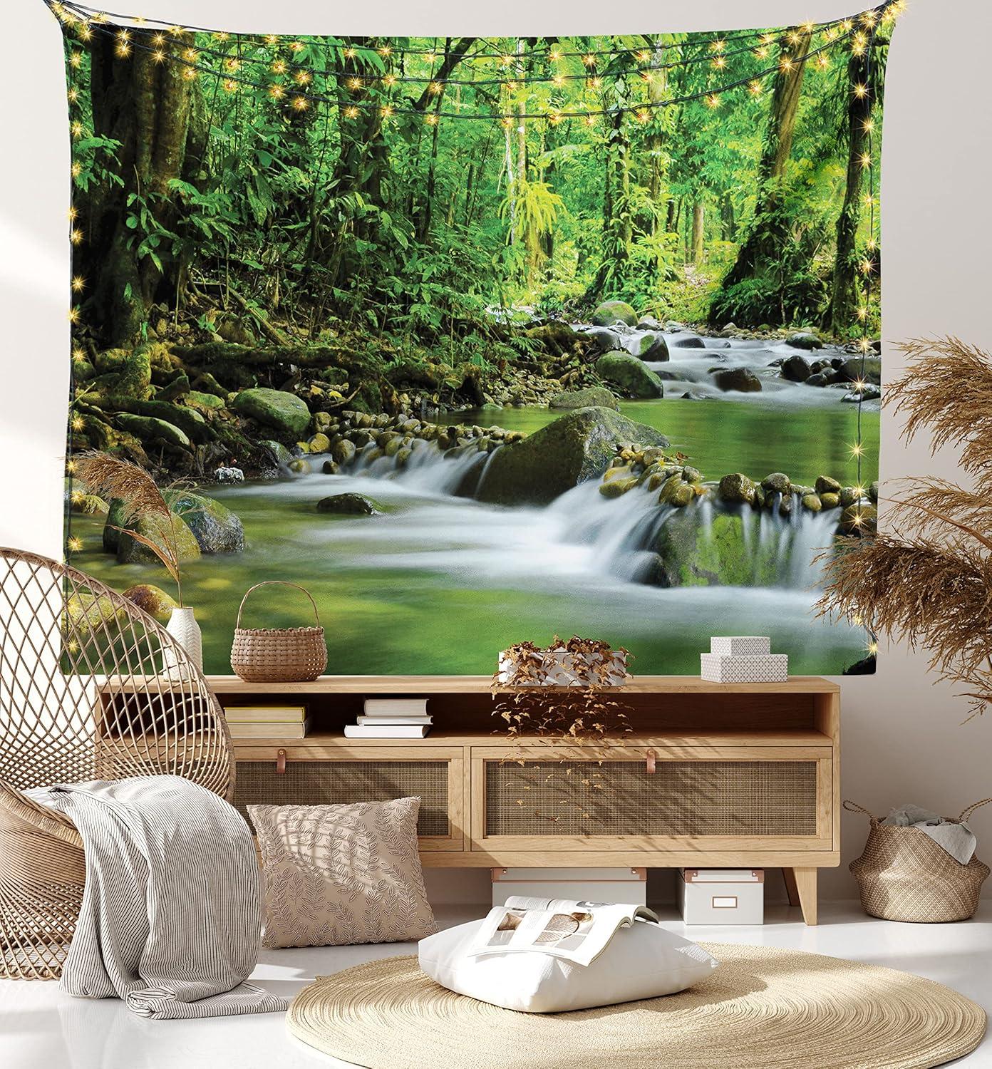 imageAmbesonne Turtle Tapestry Coral Reef and Sea Turtle Close up Photo Bonaire Island Waters Maritime Wide Wall Hanging for Bedroom Living Room Dorm 60 X 40 Pale Coffee Brown BlueGreen Brown