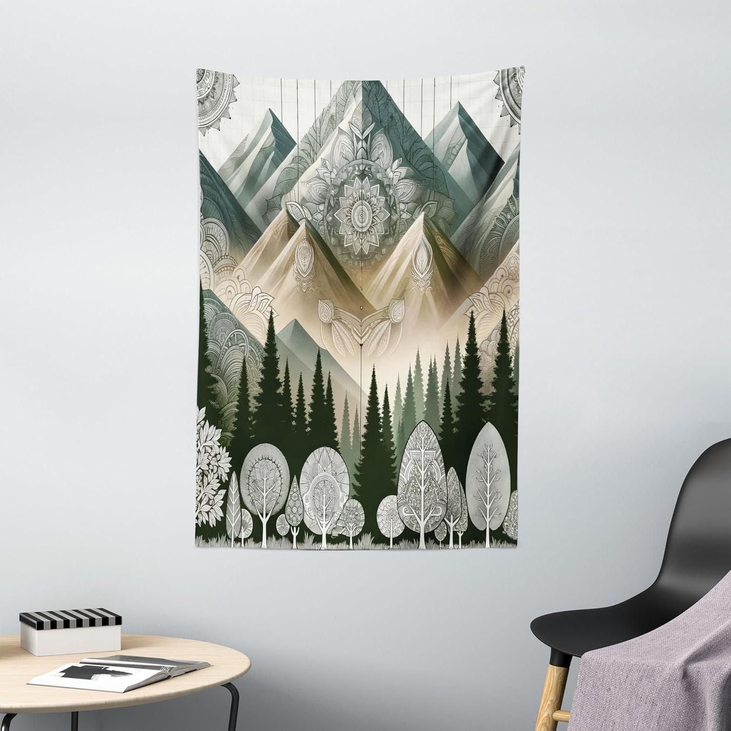 imageAmbesonne Turtle Tapestry Coral Reef and Sea Turtle Close up Photo Bonaire Island Waters Maritime Wide Wall Hanging for Bedroom Living Room Dorm 60 X 40 Pale Coffee Brown BlueDark Green Blue Grey Ecru