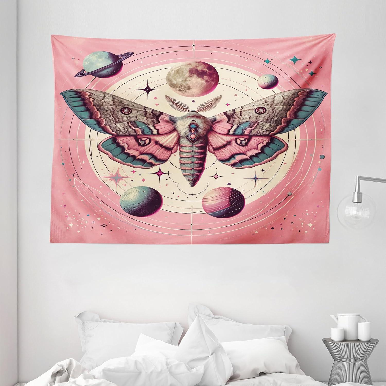 imageAmbesonne Turtle Tapestry Coral Reef and Sea Turtle Close up Photo Bonaire Island Waters Maritime Wide Wall Hanging for Bedroom Living Room Dorm 60 X 40 Pale Coffee Brown BlueRose Cadet Blue