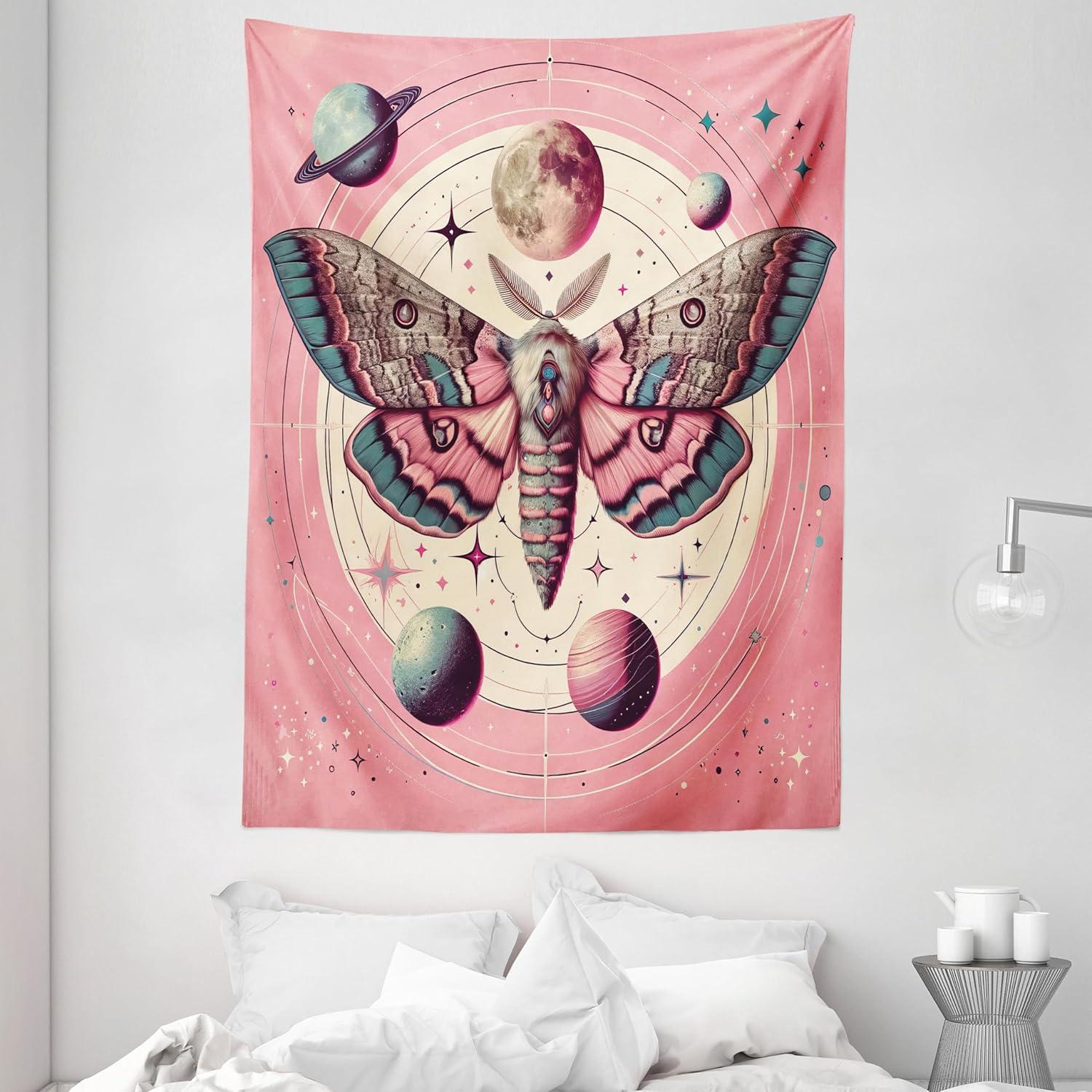 imageAmbesonne Turtle Tapestry Coral Reef and Sea Turtle Close up Photo Bonaire Island Waters Maritime Wide Wall Hanging for Bedroom Living Room Dorm 60 X 40 Pale Coffee Brown BlueRose Cadet Blue