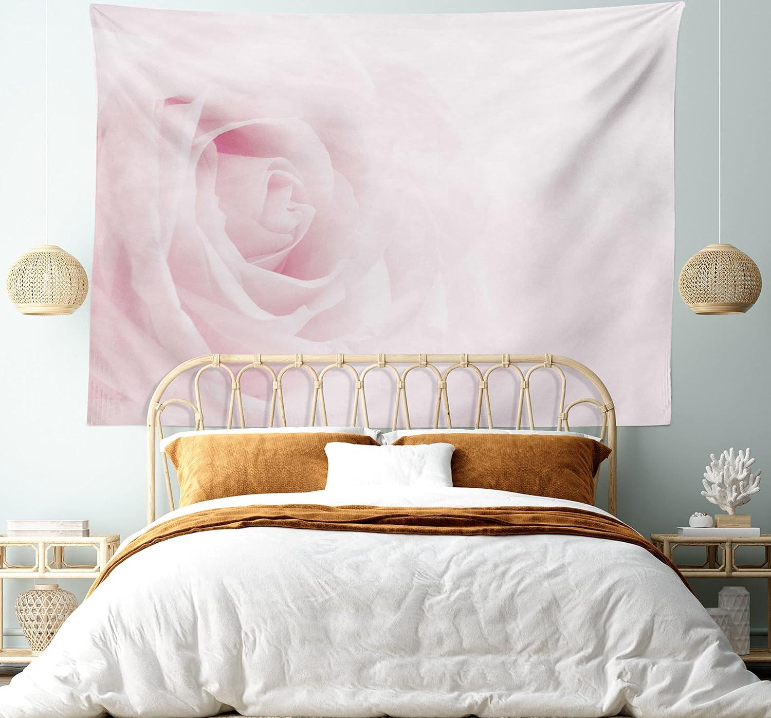 imageAmbesonne Turtle Tapestry Coral Reef and Sea Turtle Close up Photo Bonaire Island Waters Maritime Wide Wall Hanging for Bedroom Living Room Dorm 60 X 40 Pale Coffee Brown BluePale Pink