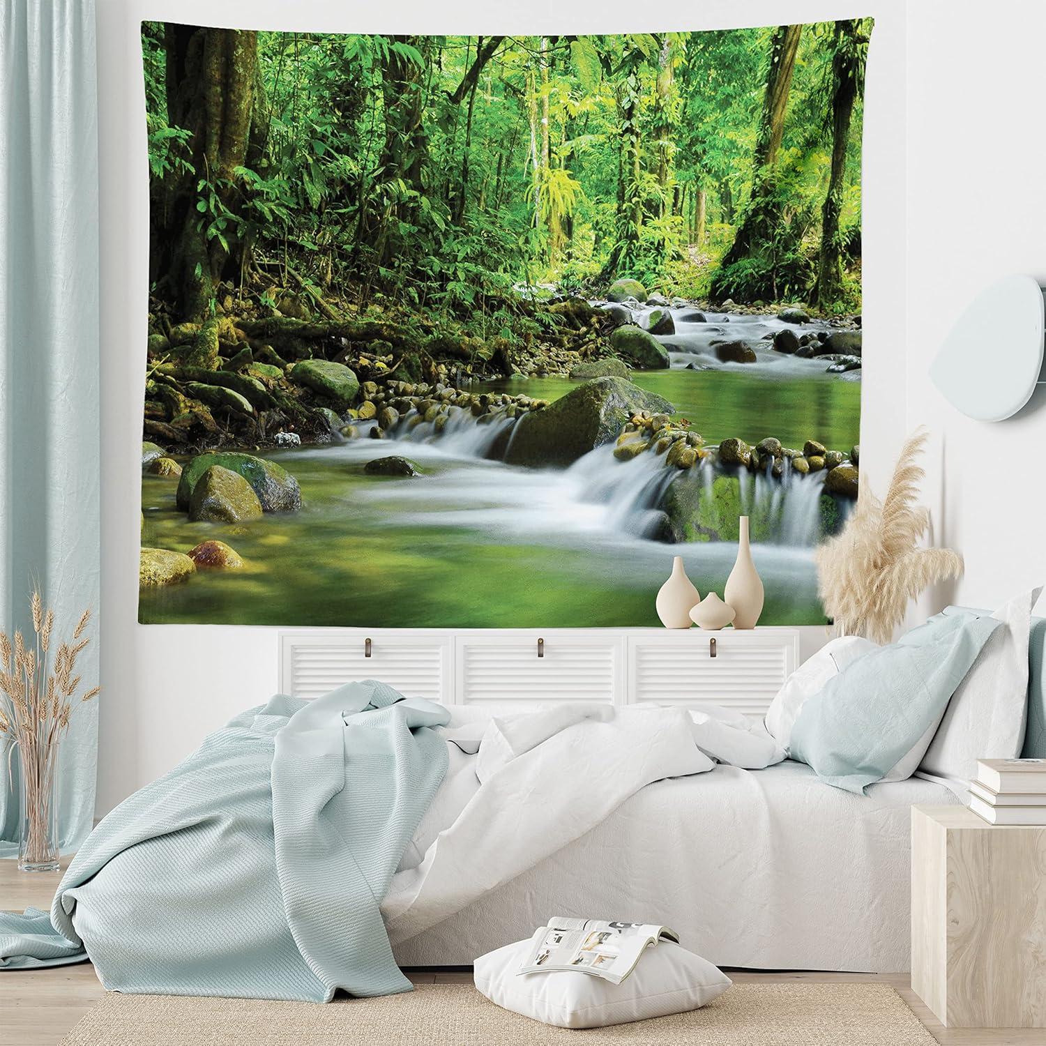 imageAmbesonne Turtle Tapestry Coral Reef and Sea Turtle Close up Photo Bonaire Island Waters Maritime Wide Wall Hanging for Bedroom Living Room Dorm 60 X 40 Pale Coffee Brown BlueGreen Brown