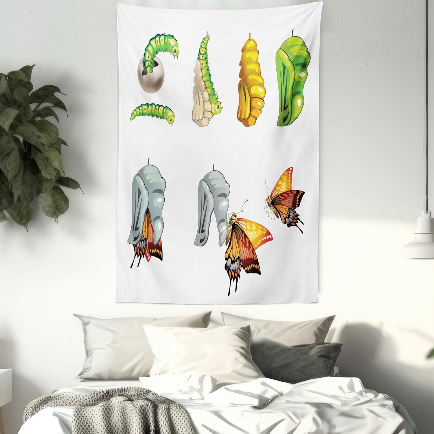 imageAmbesonne Turtle Tapestry Coral Reef and Sea Turtle Close up Photo Bonaire Island Waters Maritime Wide Wall Hanging for Bedroom Living Room Dorm 60 X 40 Pale Coffee Brown BlueGreen Grey Marigold