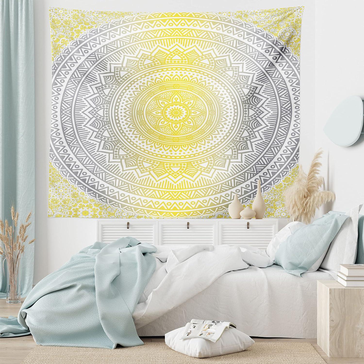 imageAmbesonne Turtle Tapestry Coral Reef and Sea Turtle Close up Photo Bonaire Island Waters Maritime Wide Wall Hanging for Bedroom Living Room Dorm 60 X 40 Pale Coffee Brown BlueGrey Yellow