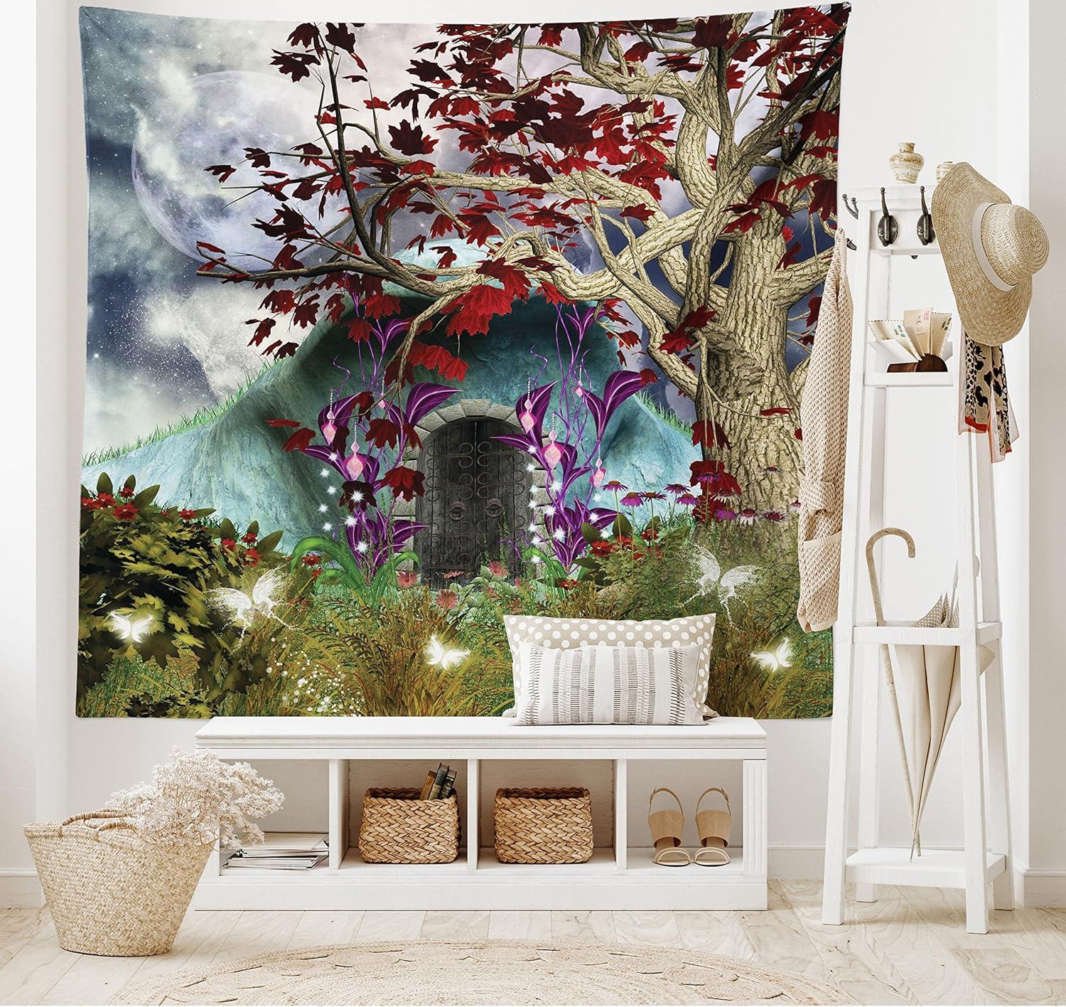 imageAmbesonne Turtle Tapestry Coral Reef and Sea Turtle Close up Photo Bonaire Island Waters Maritime Wide Wall Hanging for Bedroom Living Room Dorm 60 X 40 Pale Coffee Brown BlueMulticolor