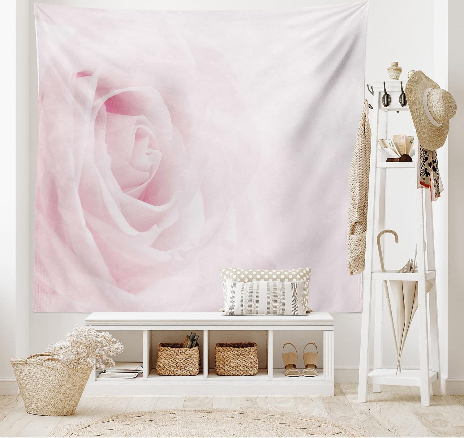 imageAmbesonne Turtle Tapestry Coral Reef and Sea Turtle Close up Photo Bonaire Island Waters Maritime Wide Wall Hanging for Bedroom Living Room Dorm 60 X 40 Pale Coffee Brown BluePale Pink
