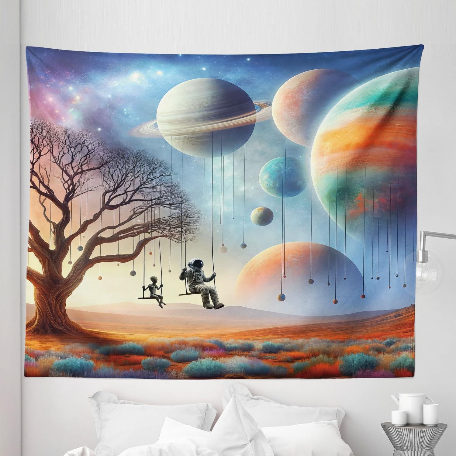 imageAmbesonne Turtle Tapestry Coral Reef and Sea Turtle Close up Photo Bonaire Island Waters Maritime Wide Wall Hanging for Bedroom Living Room Dorm 60 X 40 Pale Coffee Brown BlueLavender Teal Orange