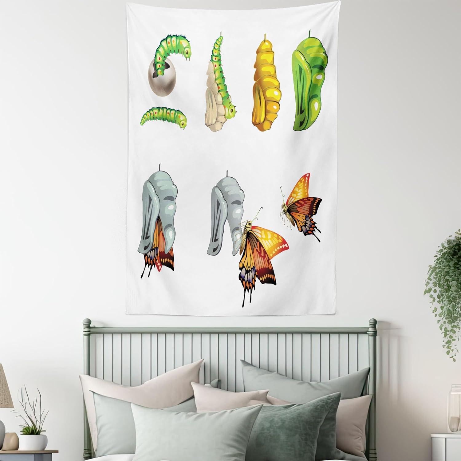 imageAmbesonne Turtle Tapestry Coral Reef and Sea Turtle Close up Photo Bonaire Island Waters Maritime Wide Wall Hanging for Bedroom Living Room Dorm 60 X 40 Pale Coffee Brown BlueGreen Grey Marigold