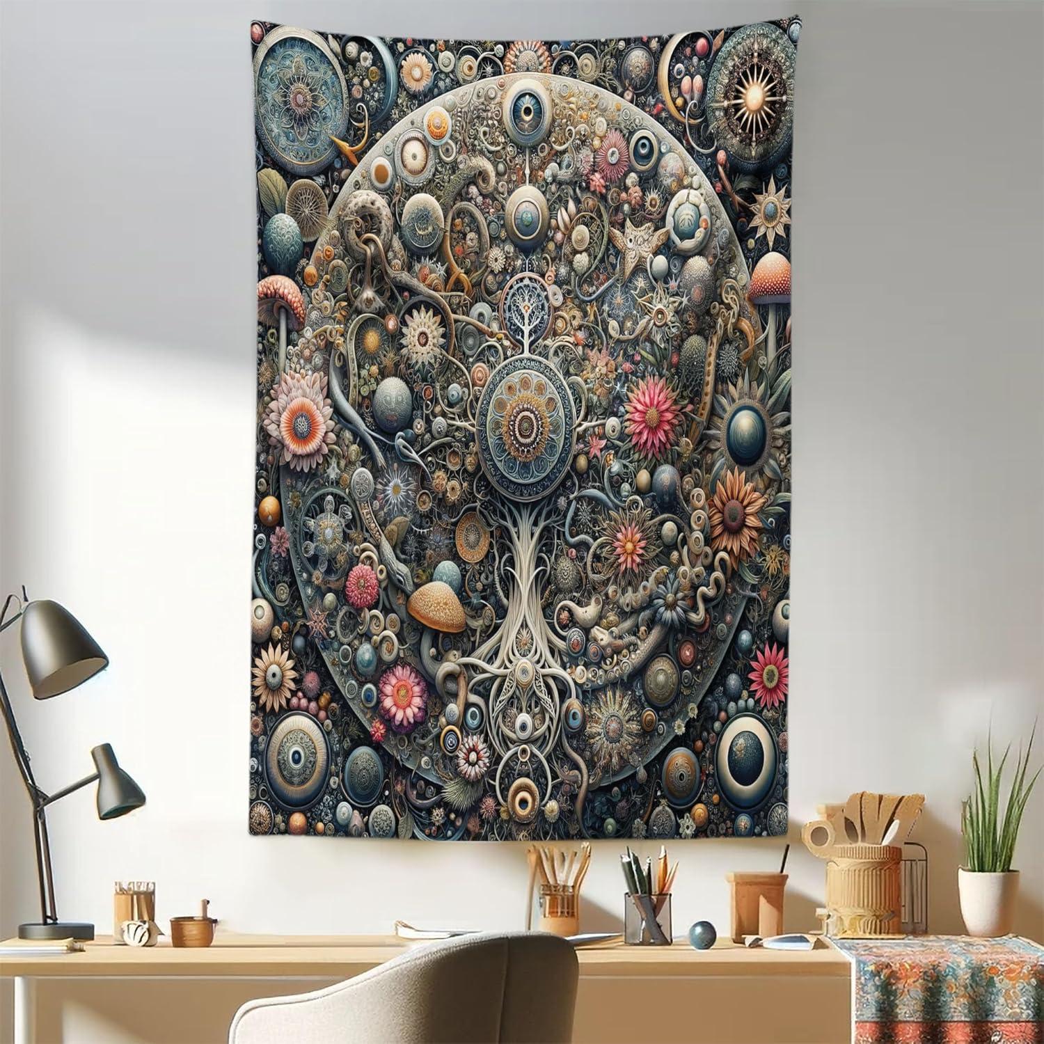 imageAmbesonne Turtle Tapestry Coral Reef and Sea Turtle Close up Photo Bonaire Island Waters Maritime Wide Wall Hanging for Bedroom Living Room Dorm 60 X 40 Pale Coffee Brown BlueDark Slate Blue Teal Pink