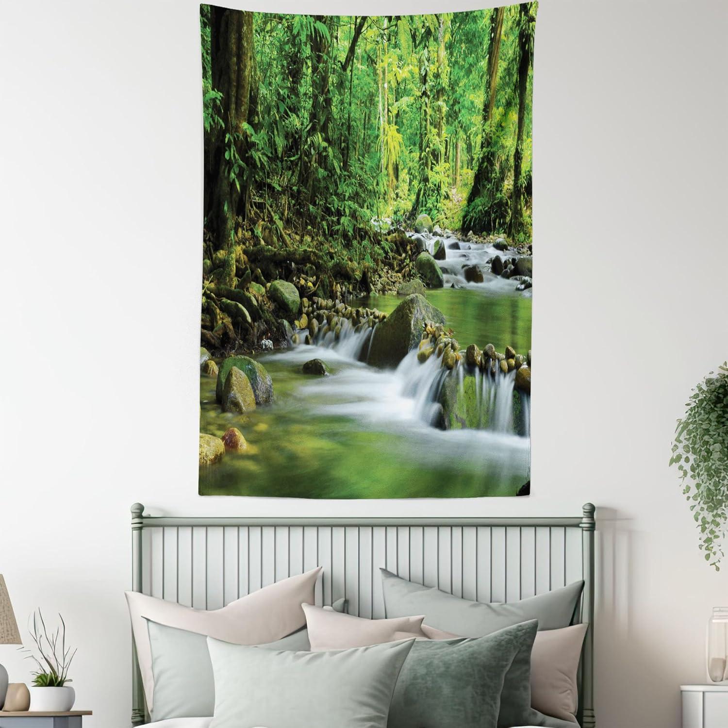 imageAmbesonne Turtle Tapestry Coral Reef and Sea Turtle Close up Photo Bonaire Island Waters Maritime Wide Wall Hanging for Bedroom Living Room Dorm 60 X 40 Pale Coffee Brown BlueGreen Brown