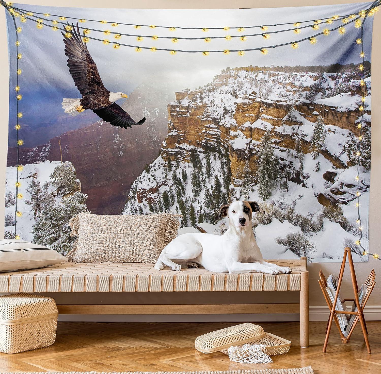 imageAmbesonne Turtle Tapestry Coral Reef and Sea Turtle Close up Photo Bonaire Island Waters Maritime Wide Wall Hanging for Bedroom Living Room Dorm 60 X 40 Pale Coffee Brown BlueWhite Brown