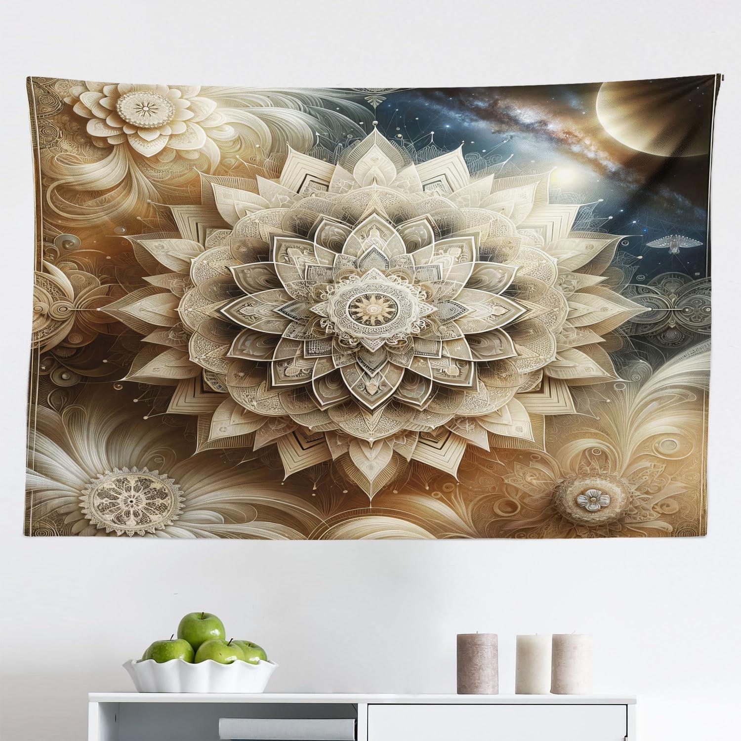 imageAmbesonne Turtle Tapestry Coral Reef and Sea Turtle Close up Photo Bonaire Island Waters Maritime Wide Wall Hanging for Bedroom Living Room Dorm 60 X 40 Pale Coffee Brown BluePale Khaki Camel Sea Blue