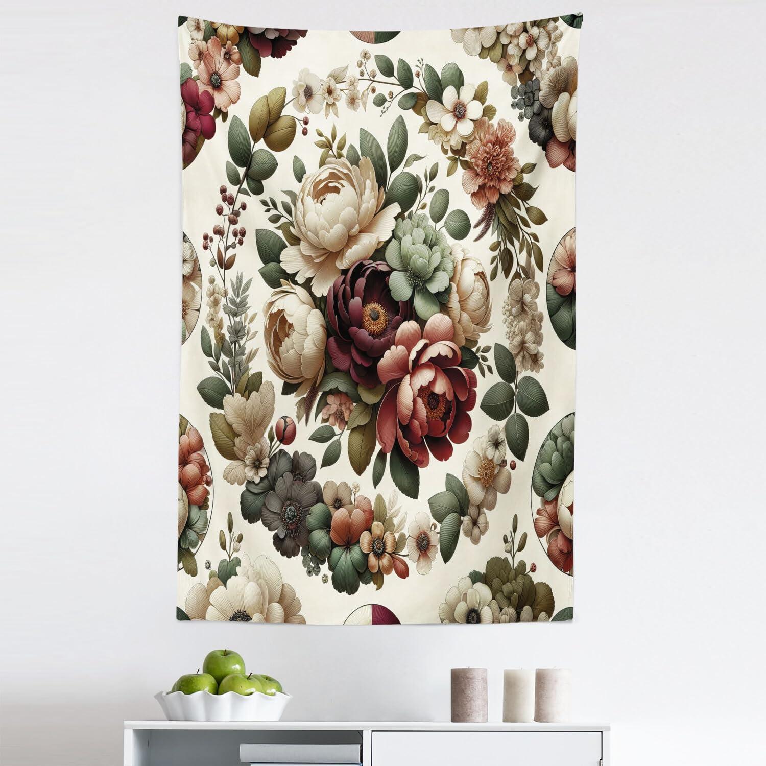 imageAmbesonne Turtle Tapestry Coral Reef and Sea Turtle Close up Photo Bonaire Island Waters Maritime Wide Wall Hanging for Bedroom Living Room Dorm 60 X 40 Pale Coffee Brown BluePale Green Ruby Khaki