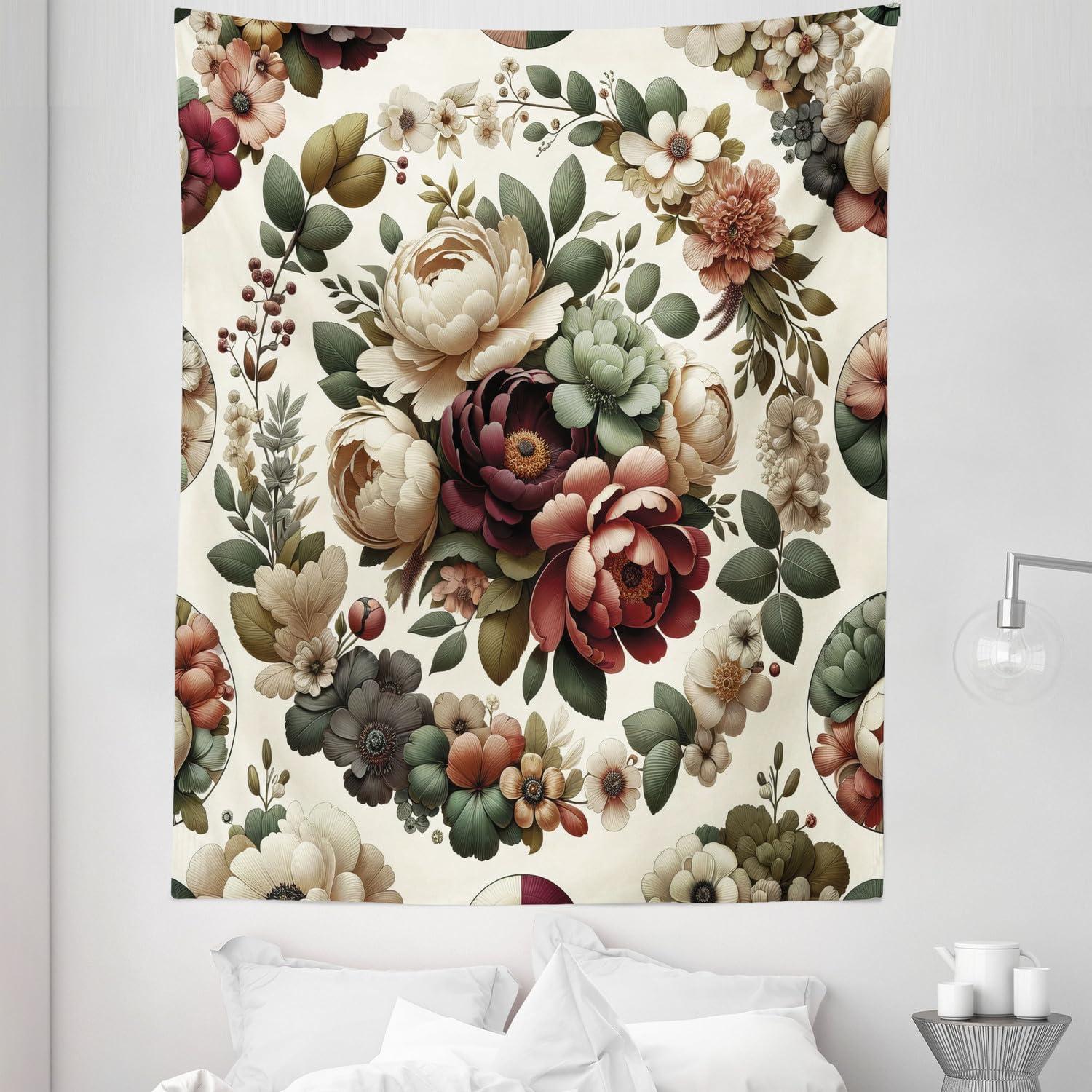 imageAmbesonne Turtle Tapestry Coral Reef and Sea Turtle Close up Photo Bonaire Island Waters Maritime Wide Wall Hanging for Bedroom Living Room Dorm 60 X 40 Pale Coffee Brown BluePale Green Ruby Khaki