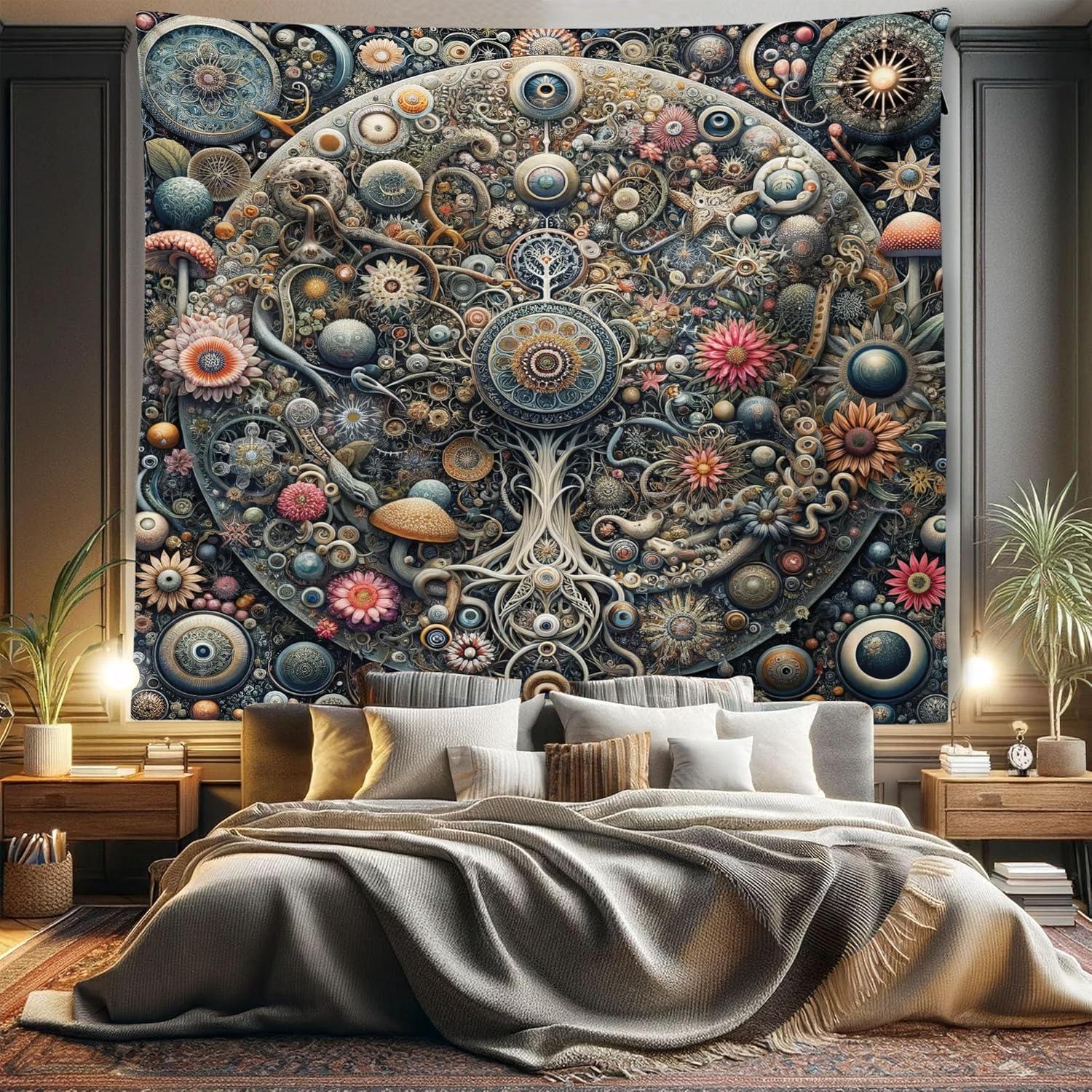 imageAmbesonne Turtle Tapestry Coral Reef and Sea Turtle Close up Photo Bonaire Island Waters Maritime Wide Wall Hanging for Bedroom Living Room Dorm 60 X 40 Pale Coffee Brown BlueDark Slate Blue Teal Pink