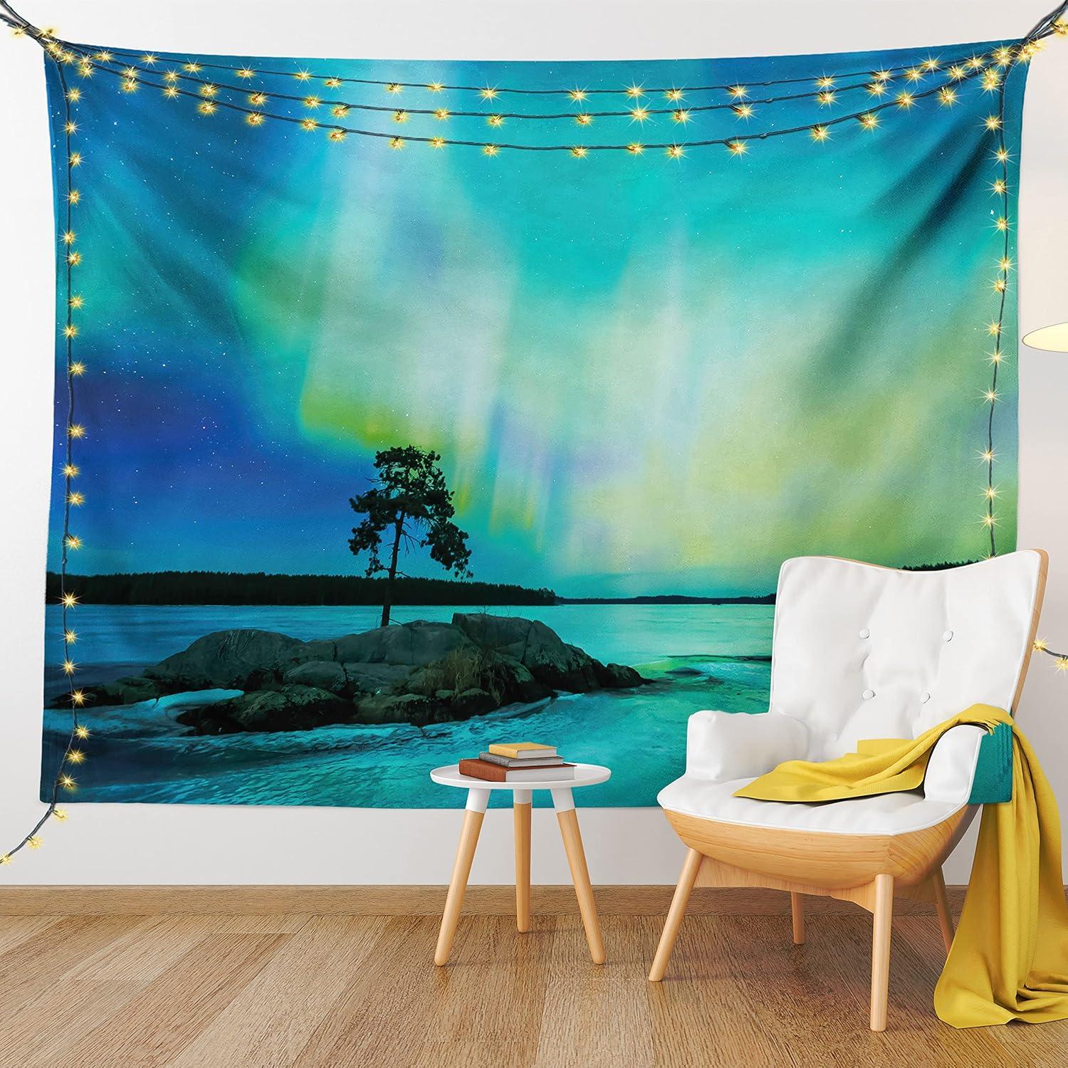 imageAmbesonne Turtle Tapestry Coral Reef and Sea Turtle Close up Photo Bonaire Island Waters Maritime Wide Wall Hanging for Bedroom Living Room Dorm 60 X 40 Pale Coffee Brown BlueTeal Blue Lime Green