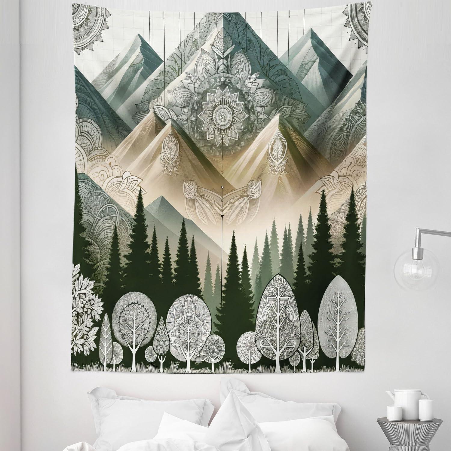 imageAmbesonne Turtle Tapestry Coral Reef and Sea Turtle Close up Photo Bonaire Island Waters Maritime Wide Wall Hanging for Bedroom Living Room Dorm 60 X 40 Pale Coffee Brown BlueDark Green Blue Grey Ecru