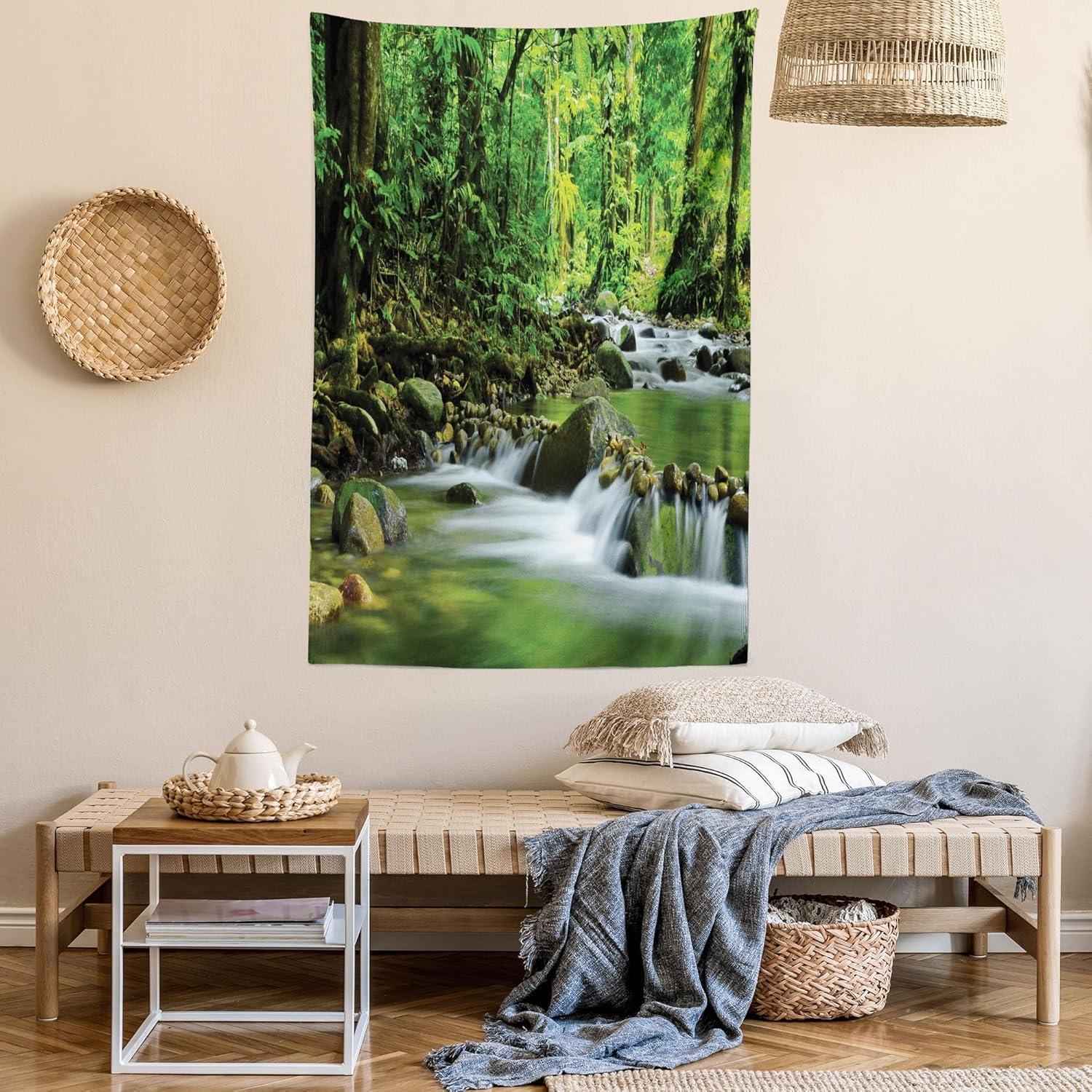 imageAmbesonne Turtle Tapestry Coral Reef and Sea Turtle Close up Photo Bonaire Island Waters Maritime Wide Wall Hanging for Bedroom Living Room Dorm 60 X 40 Pale Coffee Brown BlueGreen Brown