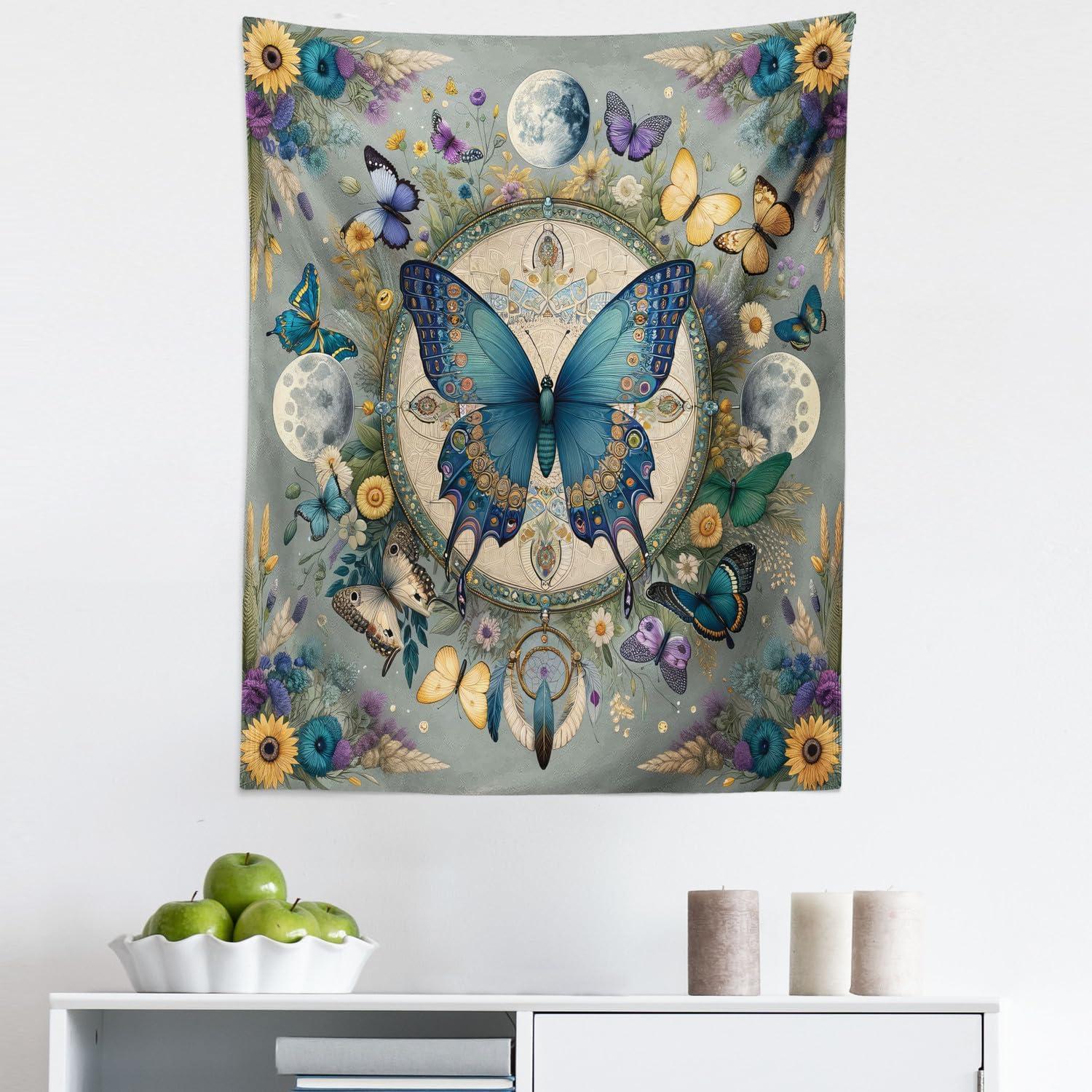 imageAmbesonne Turtle Tapestry Coral Reef and Sea Turtle Close up Photo Bonaire Island Waters Maritime Wide Wall Hanging for Bedroom Living Room Dorm 60 X 40 Pale Coffee Brown BlueCadet Blue Blue Grey