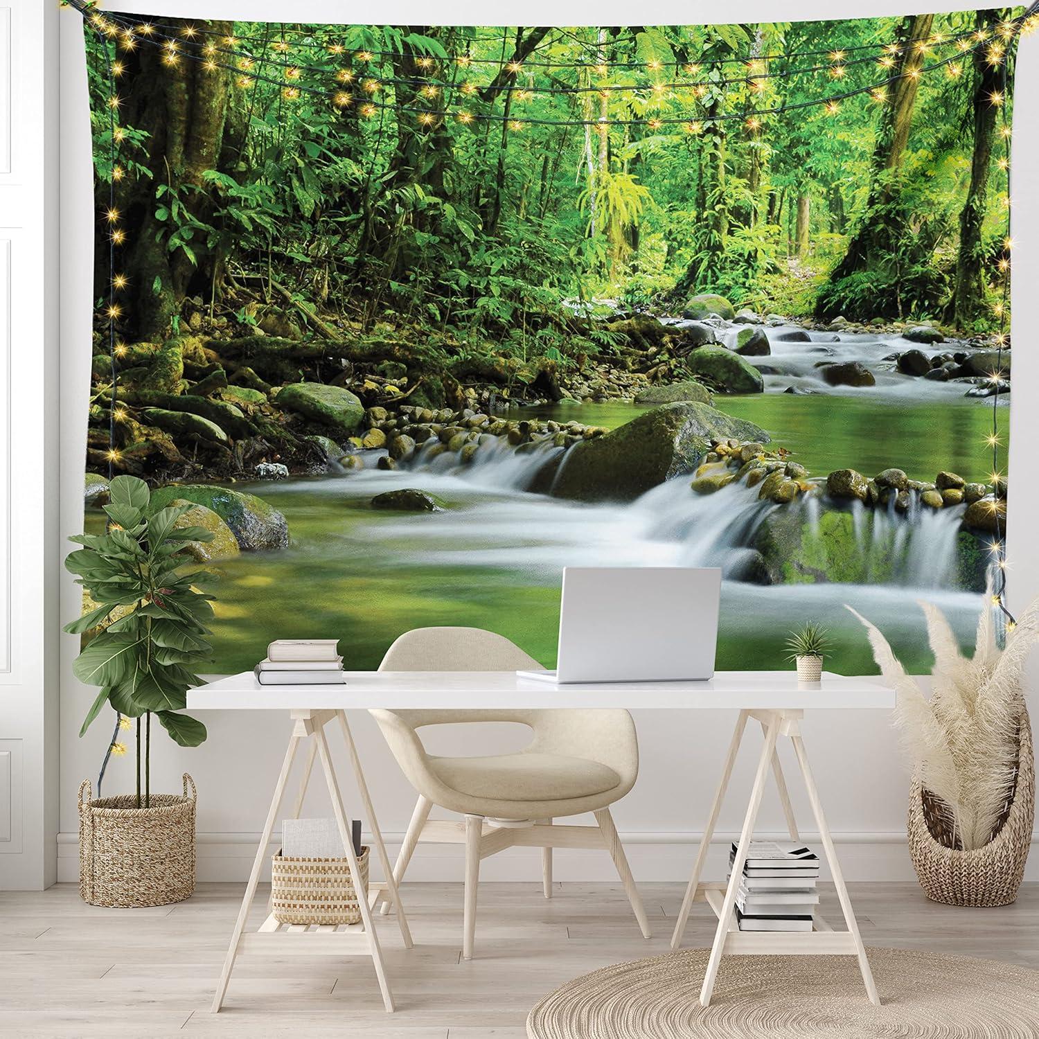 imageAmbesonne Turtle Tapestry Coral Reef and Sea Turtle Close up Photo Bonaire Island Waters Maritime Wide Wall Hanging for Bedroom Living Room Dorm 60 X 40 Pale Coffee Brown BlueGreen Brown