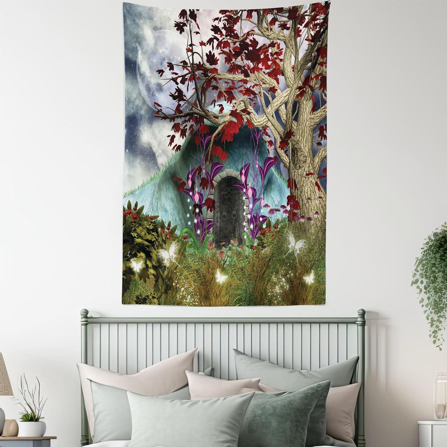 imageAmbesonne Turtle Tapestry Coral Reef and Sea Turtle Close up Photo Bonaire Island Waters Maritime Wide Wall Hanging for Bedroom Living Room Dorm 60 X 40 Pale Coffee Brown BlueMulticolor