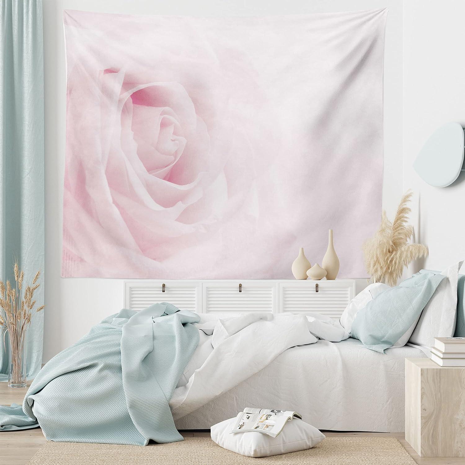 imageAmbesonne Turtle Tapestry Coral Reef and Sea Turtle Close up Photo Bonaire Island Waters Maritime Wide Wall Hanging for Bedroom Living Room Dorm 60 X 40 Pale Coffee Brown BluePale Pink
