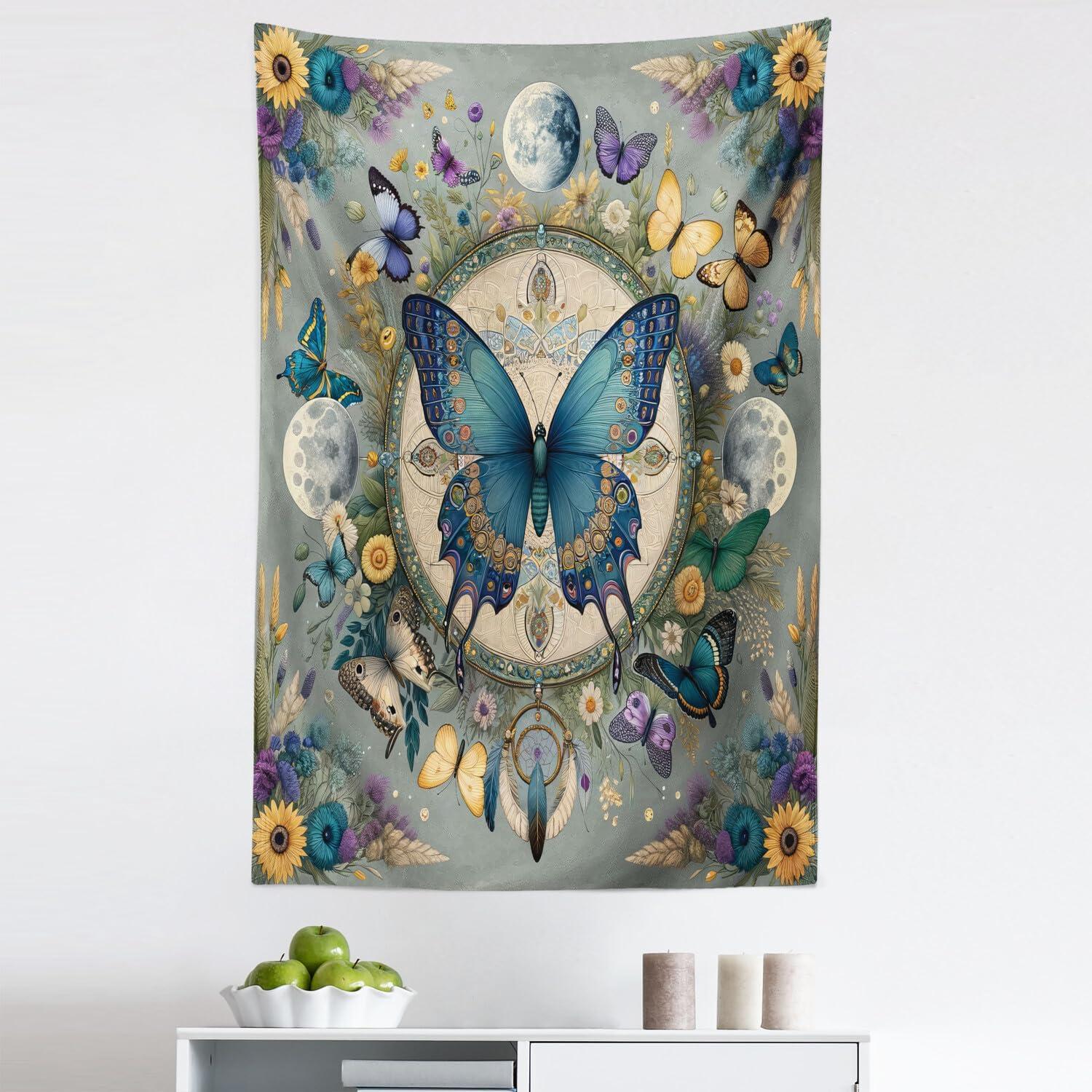imageAmbesonne Turtle Tapestry Coral Reef and Sea Turtle Close up Photo Bonaire Island Waters Maritime Wide Wall Hanging for Bedroom Living Room Dorm 60 X 40 Pale Coffee Brown BlueCadet Blue Blue Grey