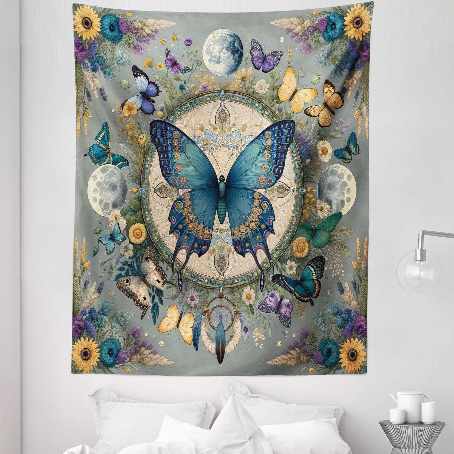 imageAmbesonne Turtle Tapestry Coral Reef and Sea Turtle Close up Photo Bonaire Island Waters Maritime Wide Wall Hanging for Bedroom Living Room Dorm 60 X 40 Pale Coffee Brown BlueCadet Blue Blue Grey