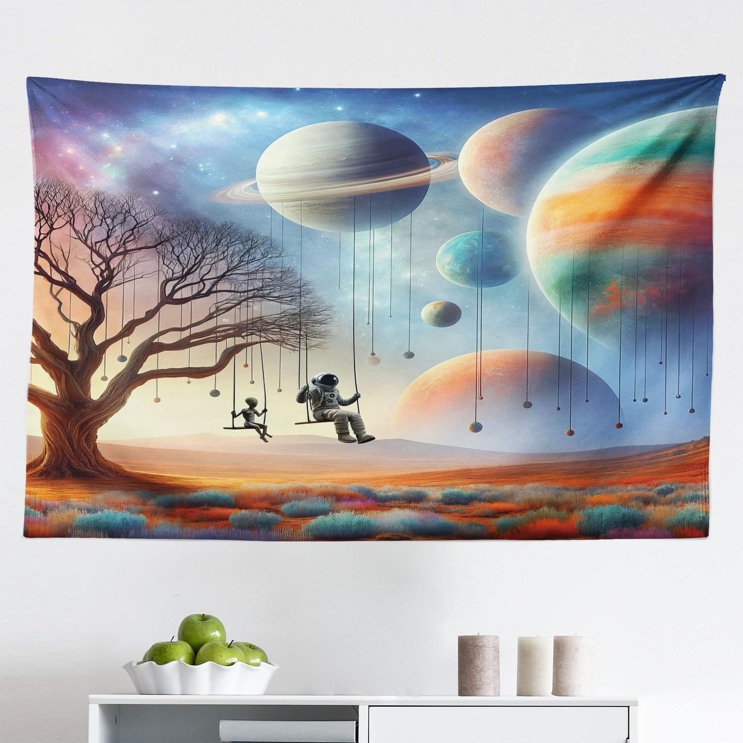 imageAmbesonne Turtle Tapestry Coral Reef and Sea Turtle Close up Photo Bonaire Island Waters Maritime Wide Wall Hanging for Bedroom Living Room Dorm 60 X 40 Pale Coffee Brown BlueLavender Teal Orange