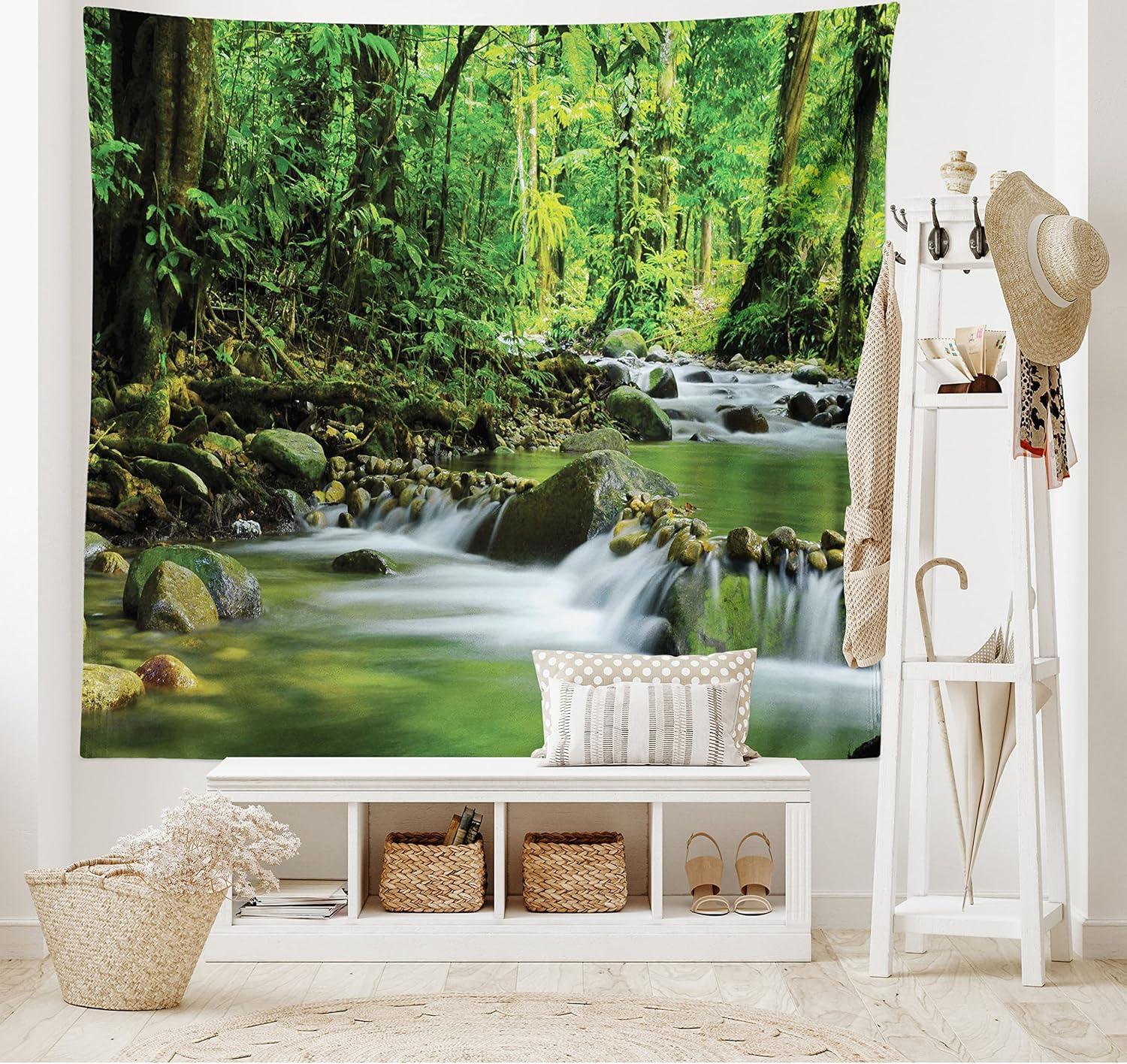 imageAmbesonne Turtle Tapestry Coral Reef and Sea Turtle Close up Photo Bonaire Island Waters Maritime Wide Wall Hanging for Bedroom Living Room Dorm 60 X 40 Pale Coffee Brown BlueGreen Brown
