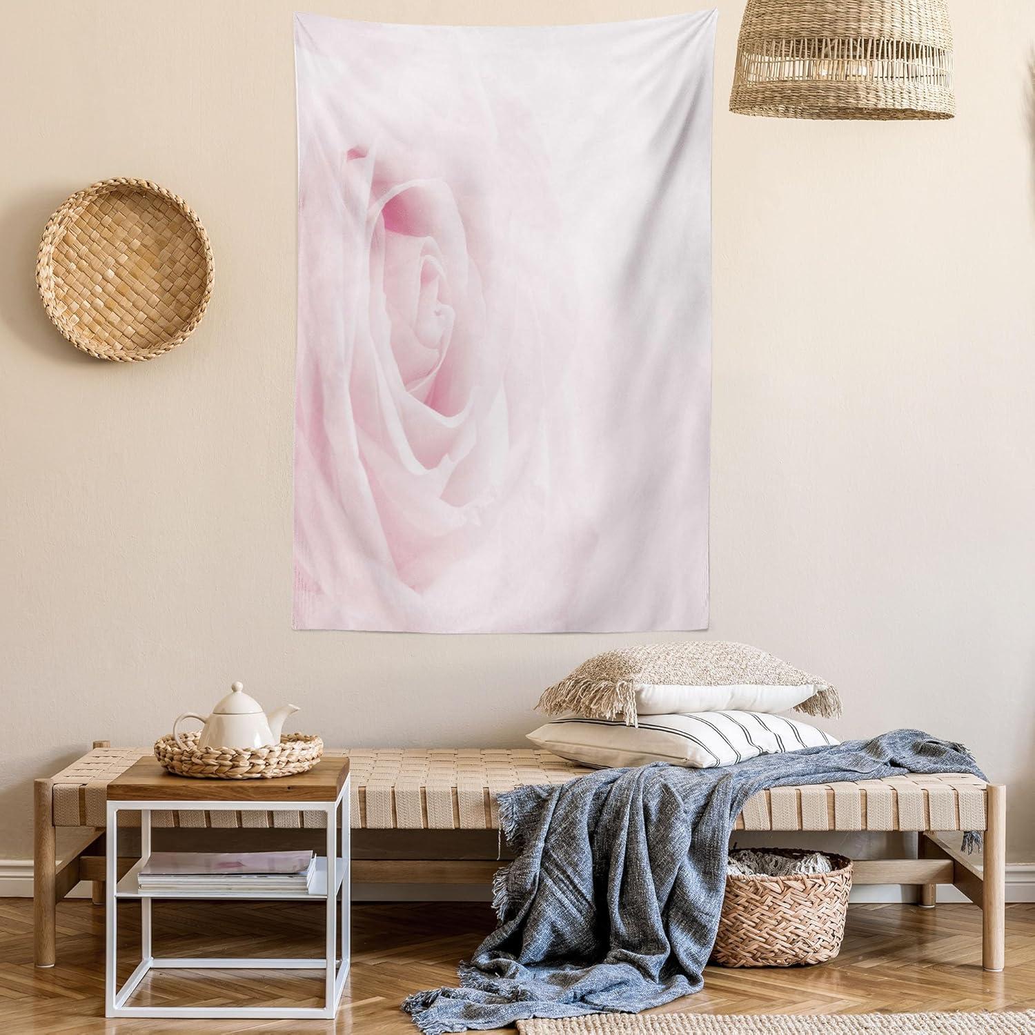 imageAmbesonne Turtle Tapestry Coral Reef and Sea Turtle Close up Photo Bonaire Island Waters Maritime Wide Wall Hanging for Bedroom Living Room Dorm 60 X 40 Pale Coffee Brown BluePale Pink