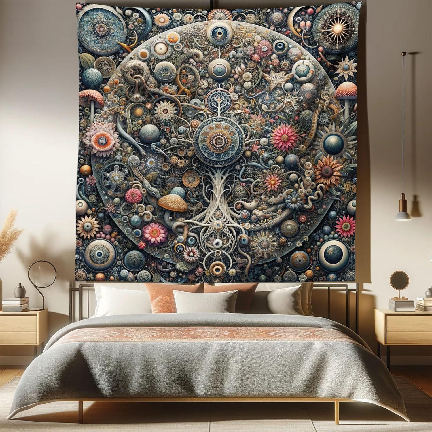 imageAmbesonne Turtle Tapestry Coral Reef and Sea Turtle Close up Photo Bonaire Island Waters Maritime Wide Wall Hanging for Bedroom Living Room Dorm 60 X 40 Pale Coffee Brown BlueDark Slate Blue Teal Pink