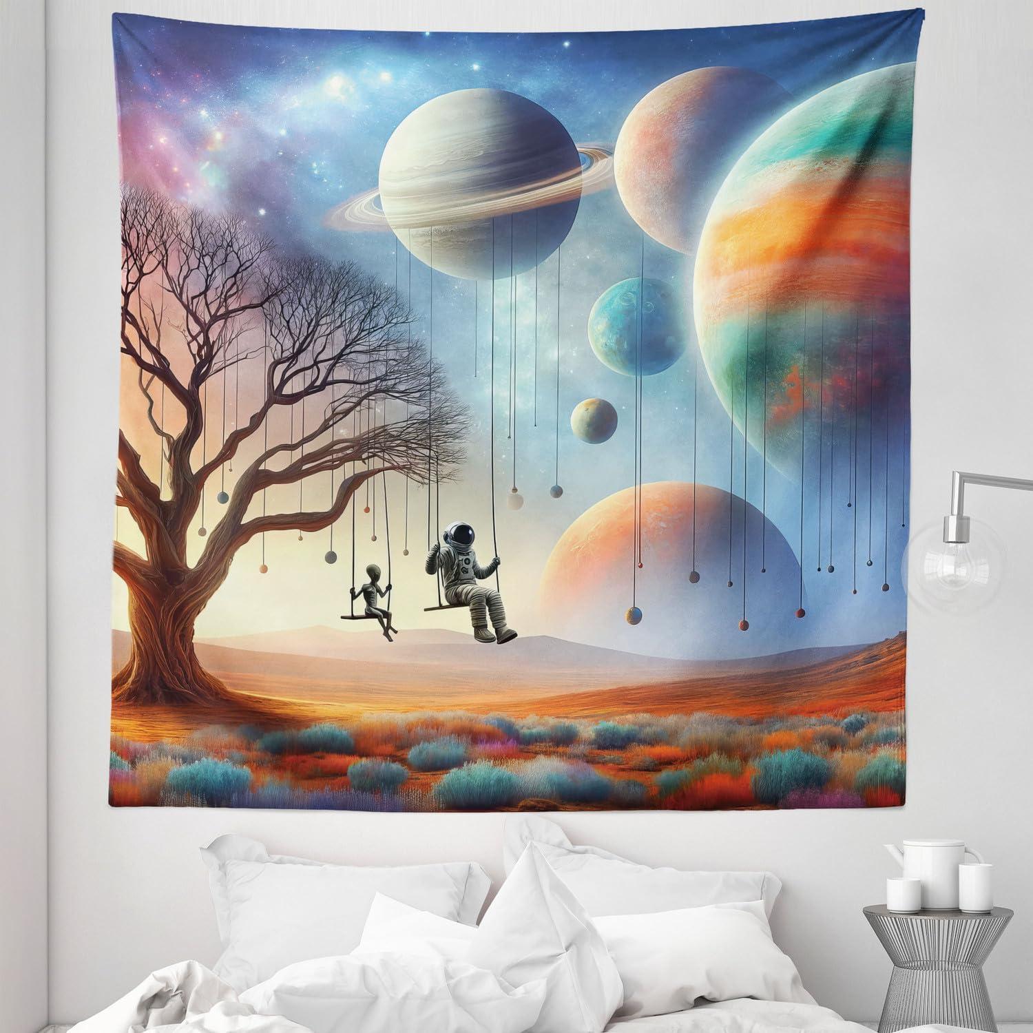 imageAmbesonne Turtle Tapestry Coral Reef and Sea Turtle Close up Photo Bonaire Island Waters Maritime Wide Wall Hanging for Bedroom Living Room Dorm 60 X 40 Pale Coffee Brown BlueLavender Teal Orange