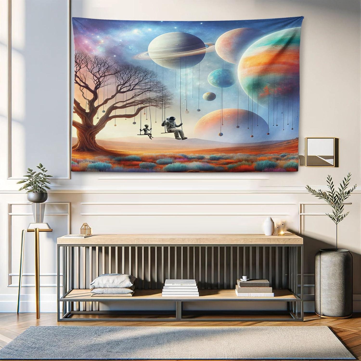 imageAmbesonne Turtle Tapestry Coral Reef and Sea Turtle Close up Photo Bonaire Island Waters Maritime Wide Wall Hanging for Bedroom Living Room Dorm 60 X 40 Pale Coffee Brown BlueLavender Teal Orange