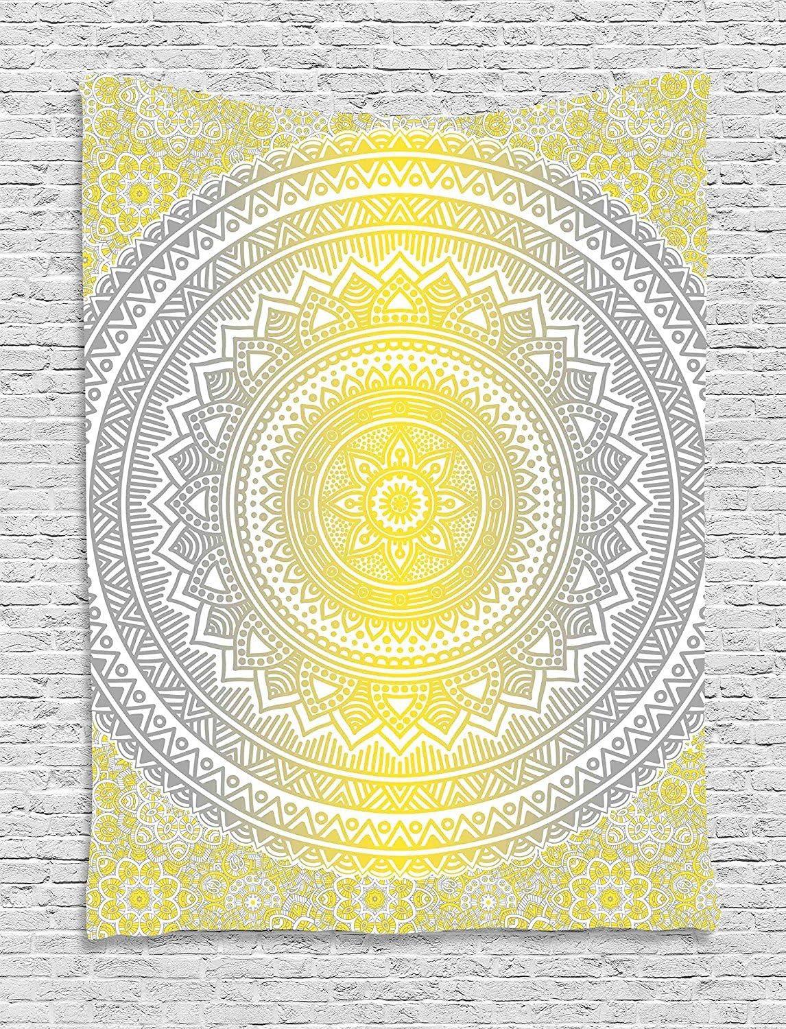 imageAmbesonne Turtle Tapestry Coral Reef and Sea Turtle Close up Photo Bonaire Island Waters Maritime Wide Wall Hanging for Bedroom Living Room Dorm 60 X 40 Pale Coffee Brown BlueGrey Yellow