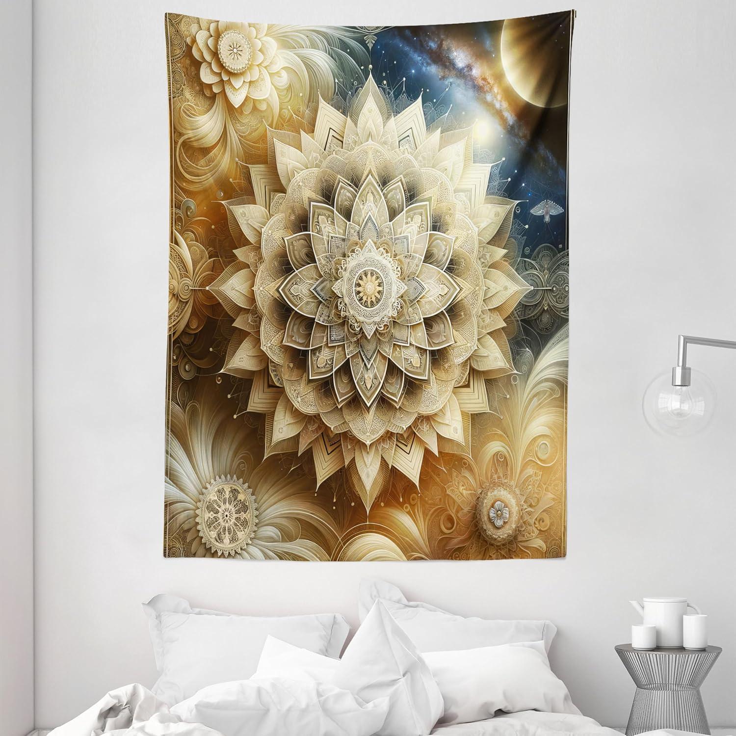 imageAmbesonne Turtle Tapestry Coral Reef and Sea Turtle Close up Photo Bonaire Island Waters Maritime Wide Wall Hanging for Bedroom Living Room Dorm 60 X 40 Pale Coffee Brown BluePale Khaki Camel Sea Blue
