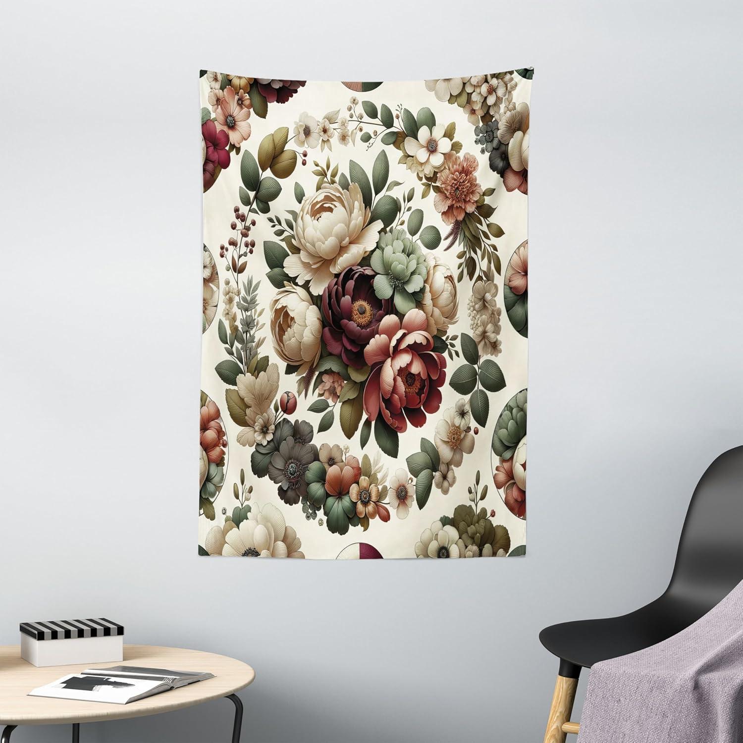 imageAmbesonne Turtle Tapestry Coral Reef and Sea Turtle Close up Photo Bonaire Island Waters Maritime Wide Wall Hanging for Bedroom Living Room Dorm 60 X 40 Pale Coffee Brown BluePale Green Ruby Khaki