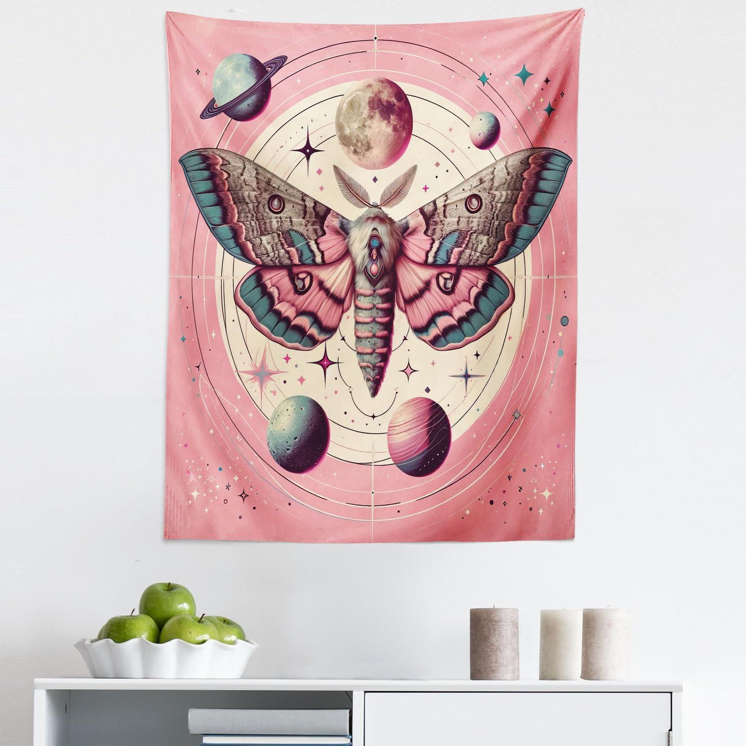 imageAmbesonne Turtle Tapestry Coral Reef and Sea Turtle Close up Photo Bonaire Island Waters Maritime Wide Wall Hanging for Bedroom Living Room Dorm 60 X 40 Pale Coffee Brown BlueRose Cadet Blue