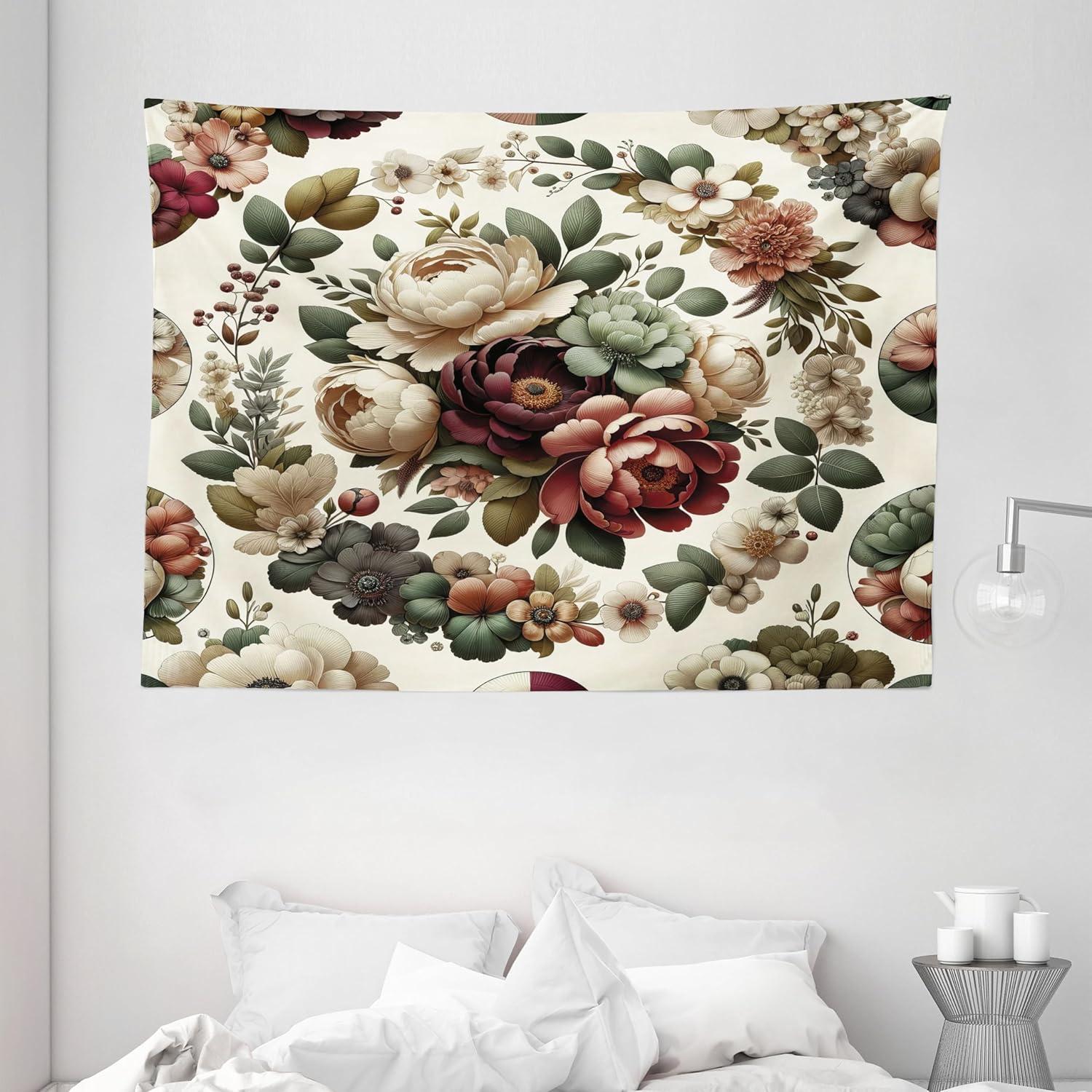 imageAmbesonne Turtle Tapestry Coral Reef and Sea Turtle Close up Photo Bonaire Island Waters Maritime Wide Wall Hanging for Bedroom Living Room Dorm 60 X 40 Pale Coffee Brown BluePale Green Ruby Khaki