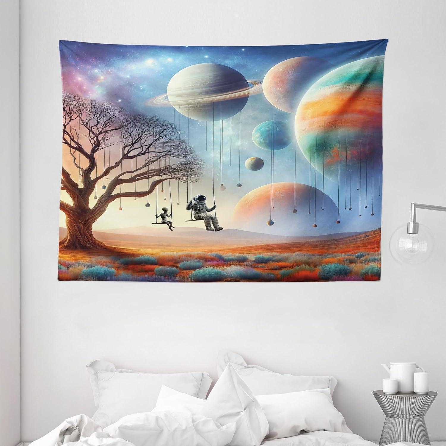 imageAmbesonne Turtle Tapestry Coral Reef and Sea Turtle Close up Photo Bonaire Island Waters Maritime Wide Wall Hanging for Bedroom Living Room Dorm 60 X 40 Pale Coffee Brown BlueLavender Teal Orange